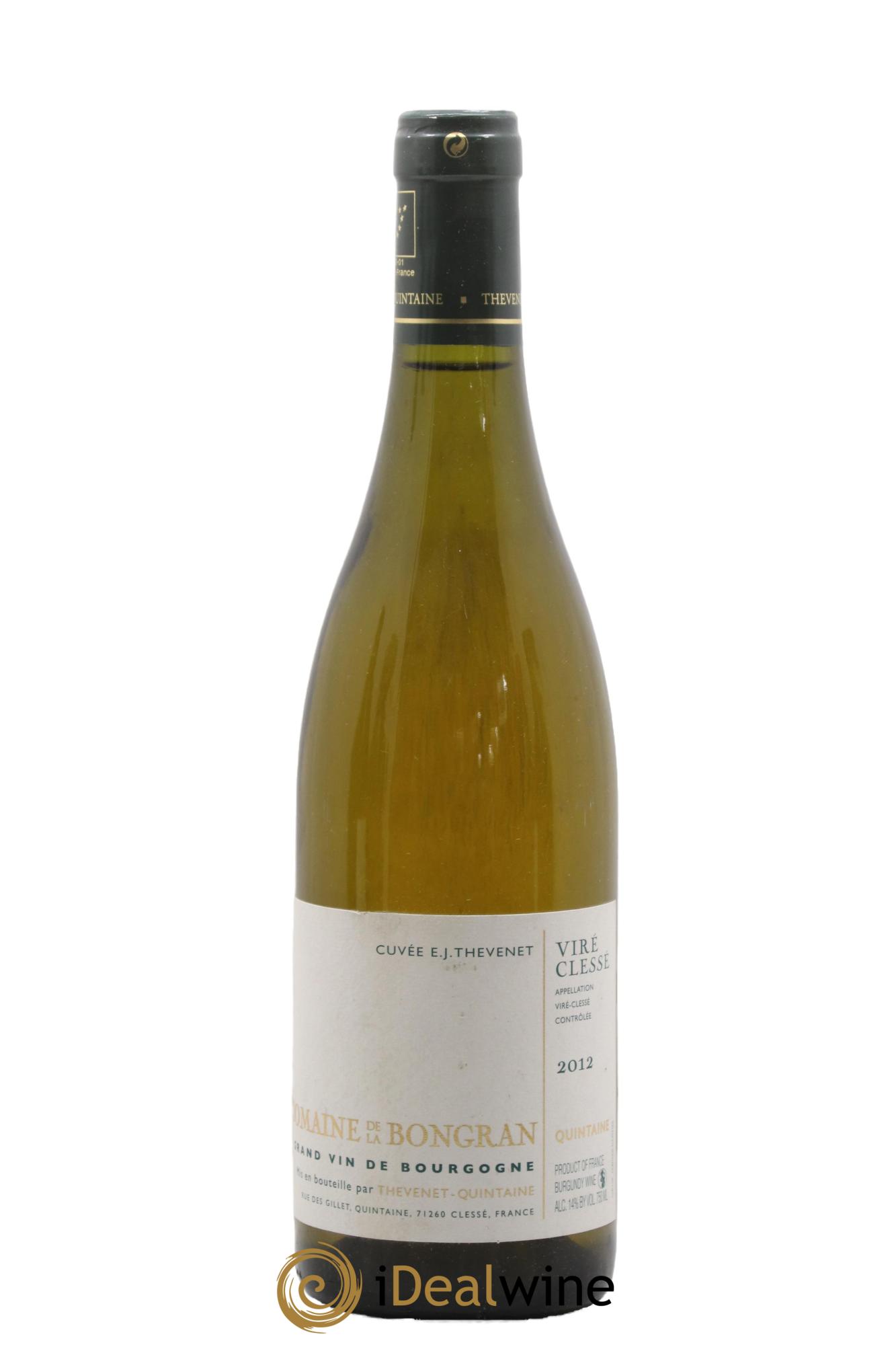 Viré-Clessé Cuvée E.J. Thevenet Domaine de la Bongran (J.Thevenet) 2012 - Lot de 1 bouteille - 0