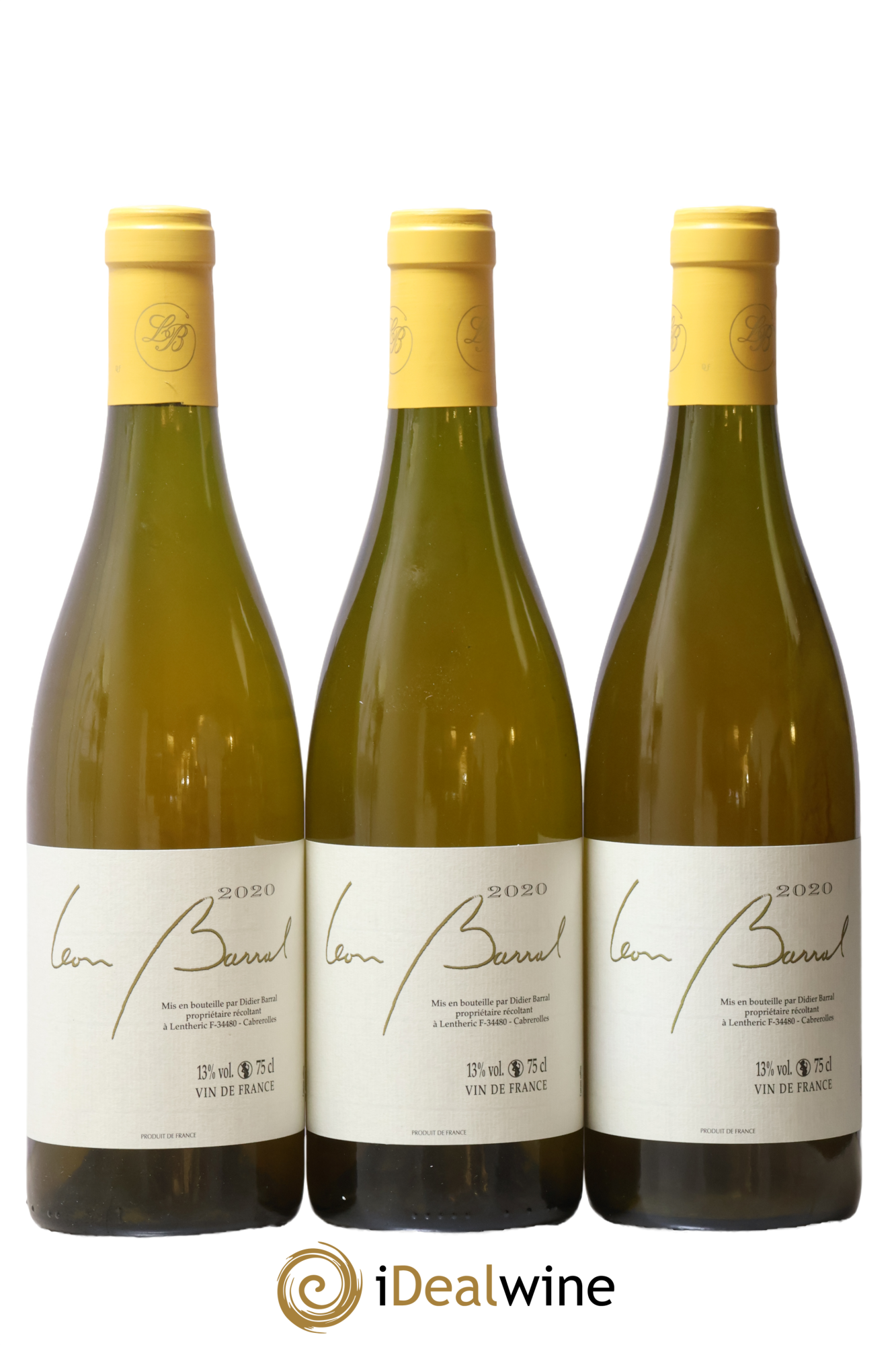 Vin de France Terret Blanc Domaine Léon Barral 2020 - Lot de 3 bouteilles - 0