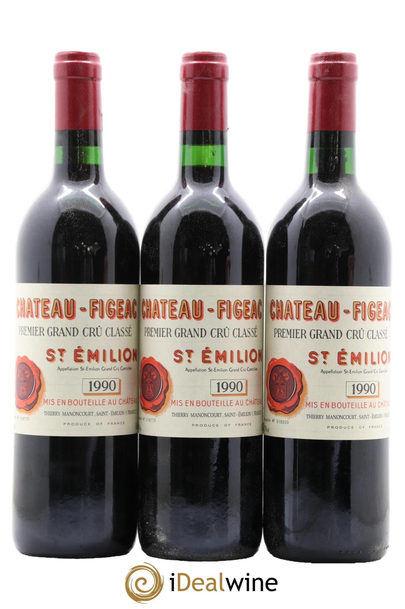 Château Figeac 1er Grand Cru Classé A 1990 - Lot de 12 bouteilles - 5