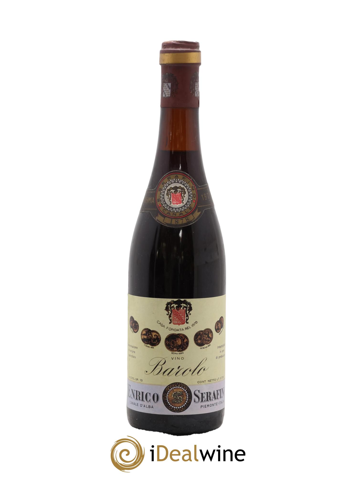 Barolo DOCG Enrico Serafino 1971 - Lot de 1 bouteille - 0