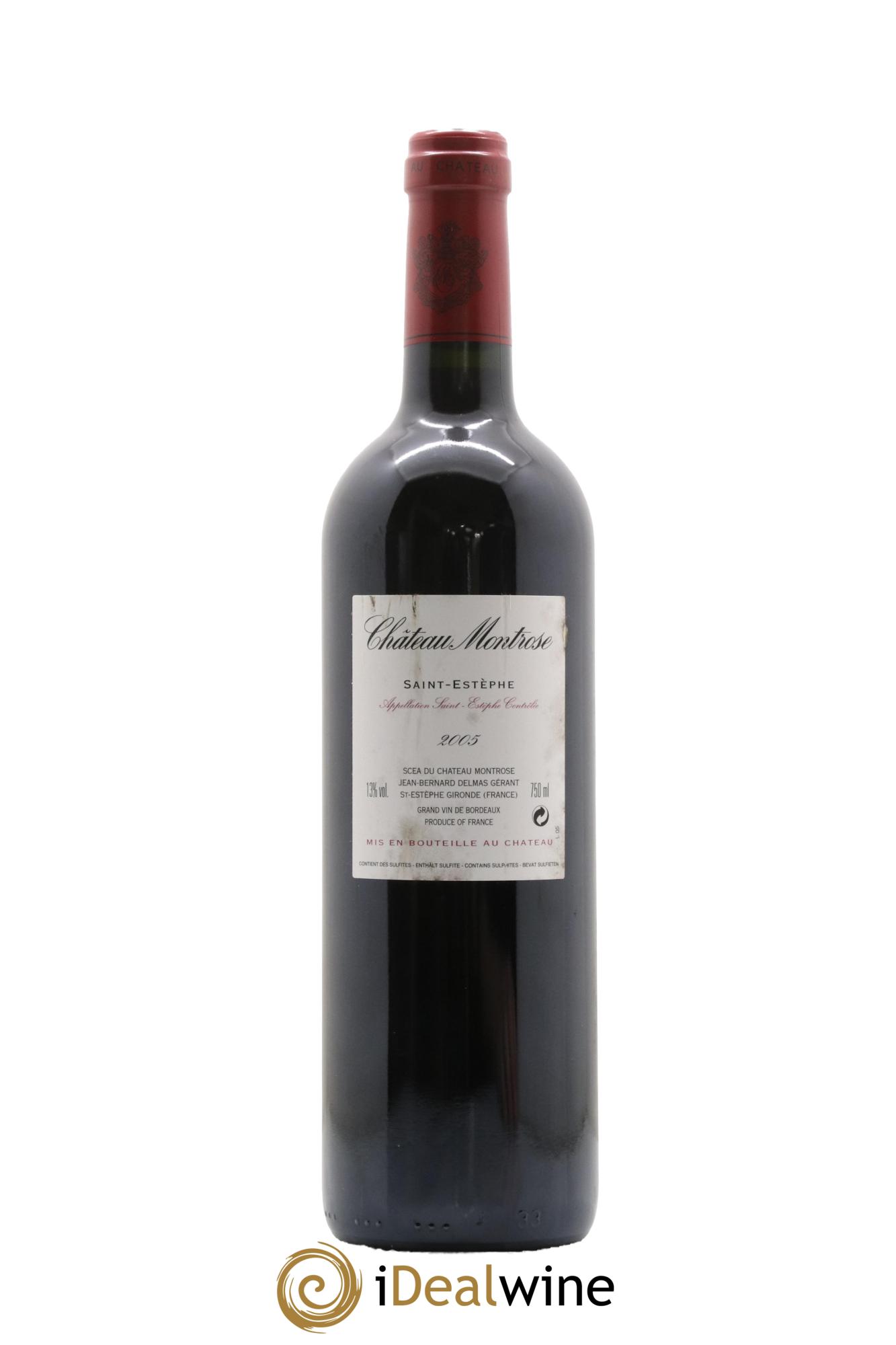 Château Montrose 2ème Grand Cru Classé 2005 - Lot de 1 bouteille - 1