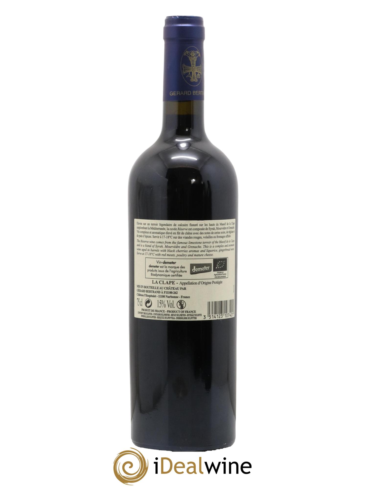 Coteaux du Languedoc La Clape Chateau L Hospitalet Gerard Bertrand 2020 - Lot de 1 bouteille - 1