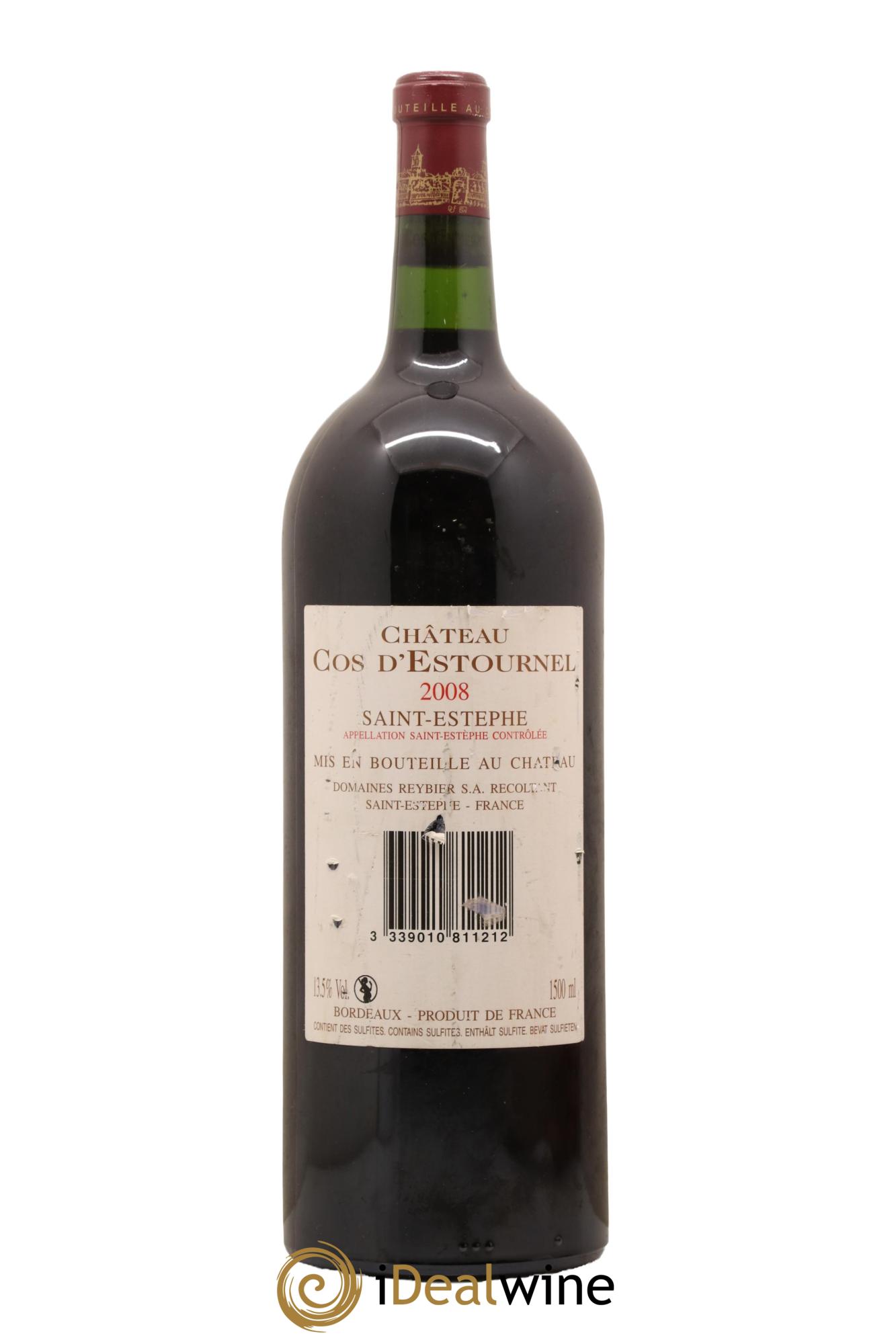 Cos d'Estournel 2ème Grand Cru Classé 2008 - Lot de 1 magnum - 1