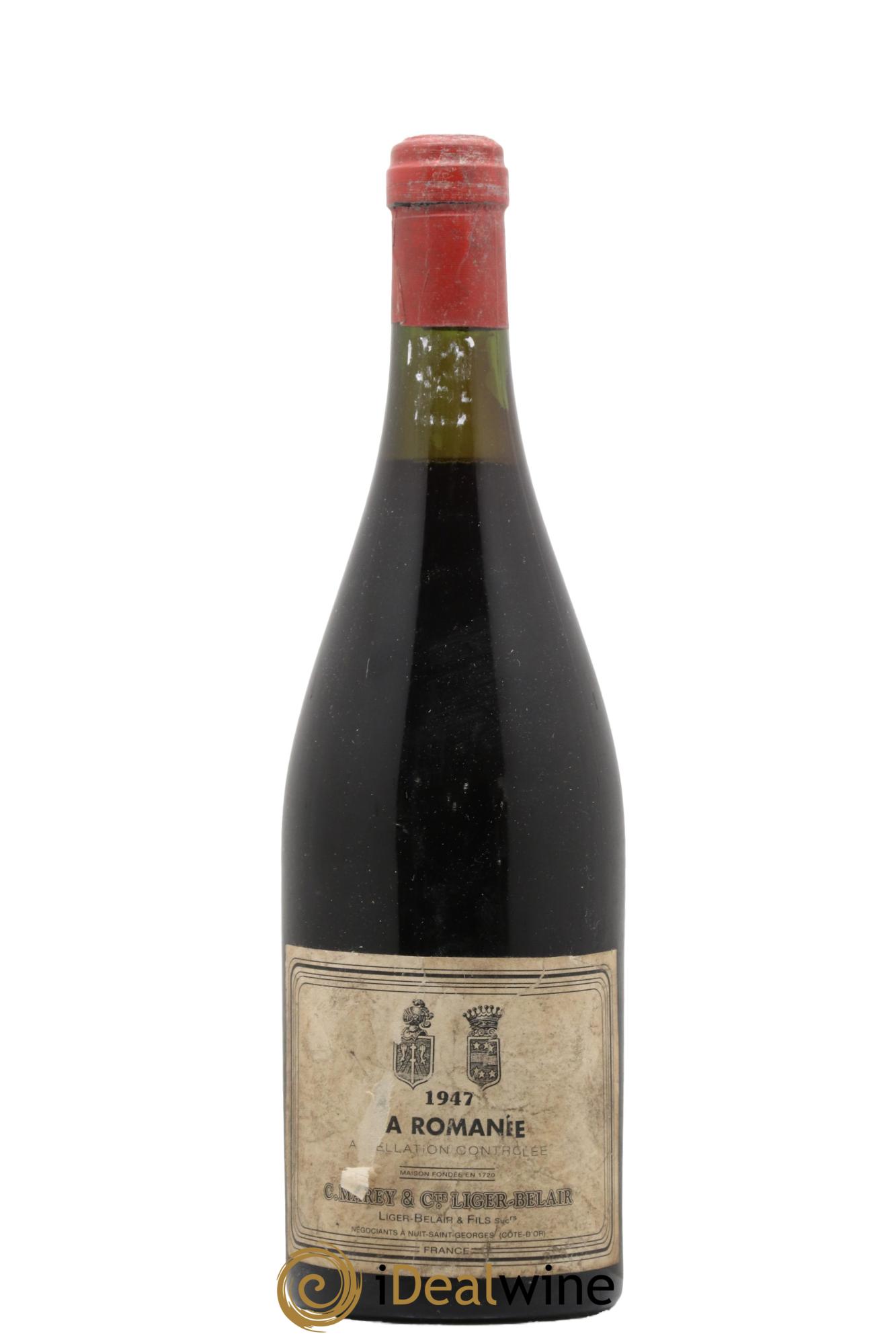 La Romanée Grand Cru Comte Liger-Belair (Domaine du) 1947 - Lot de 1 bouteille - 0