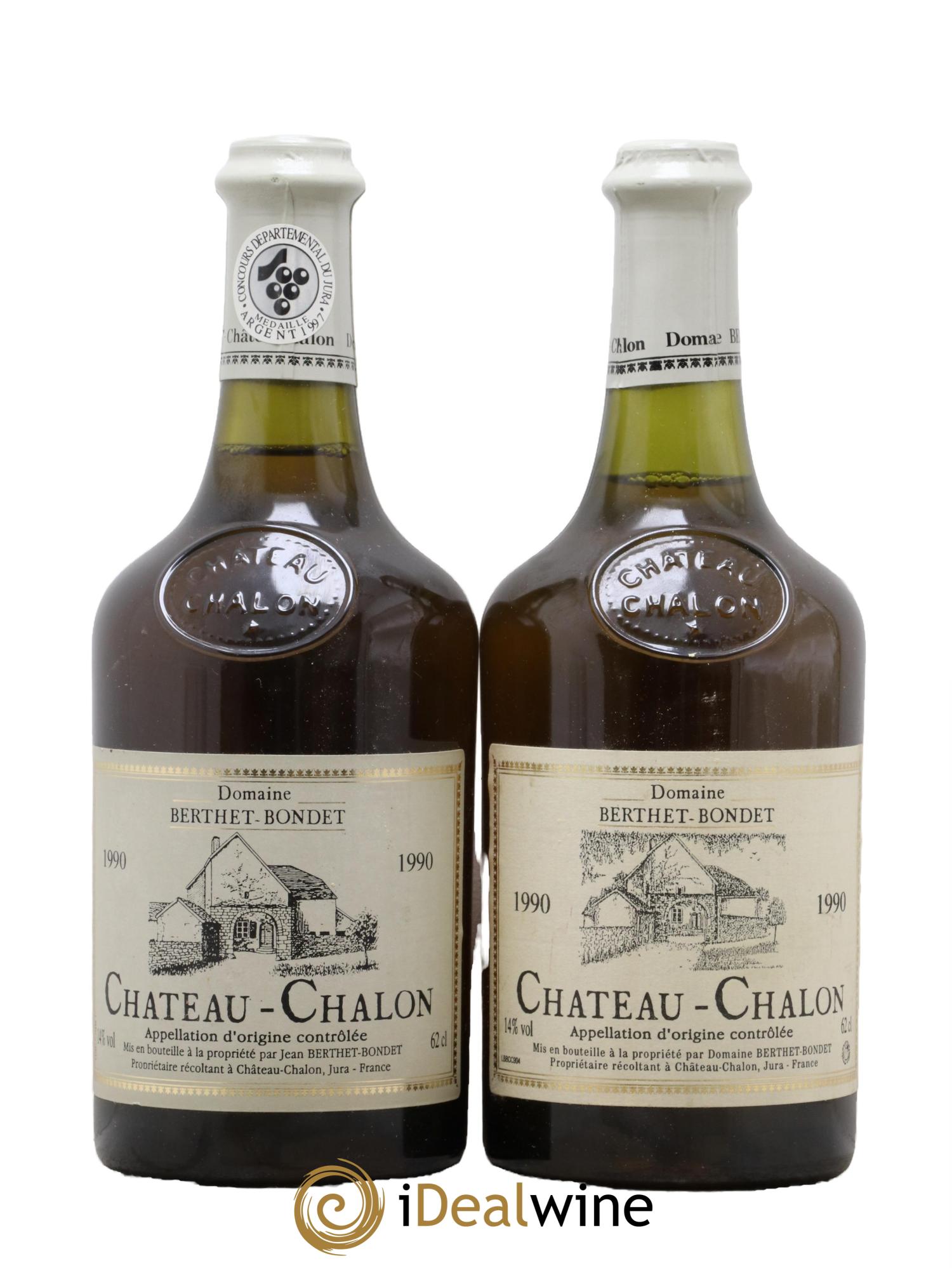 Château-Chalon Berthet-Bondet 1990 - Lot de 2 clavelins - 0