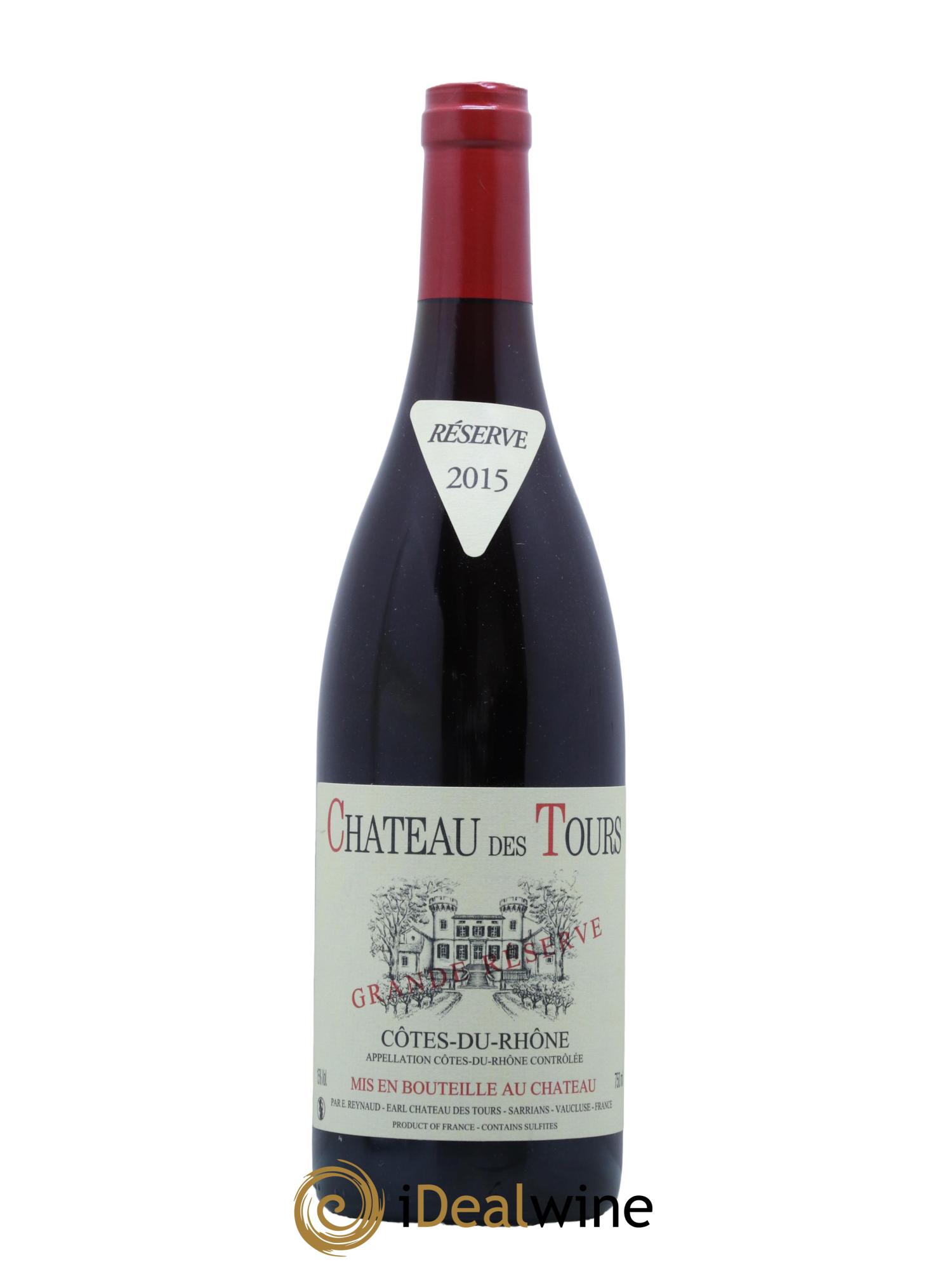 Côtes-du-Rhône Château des Tours Grande Réserve Emmanuel Reynaud 2015 - Lot de 1 bouteille - 0