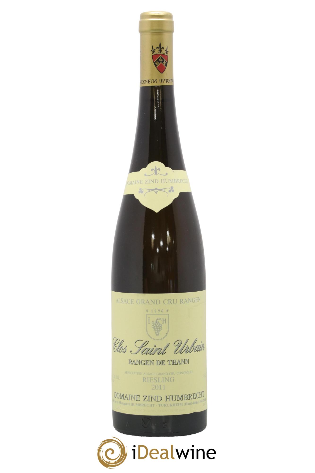 Alsace Riesling Grand Cru Rangen de Thann Clos Saint Urbain Zind-Humbrecht (Domaine) 2011 - Lot de 1 bouteille - 0