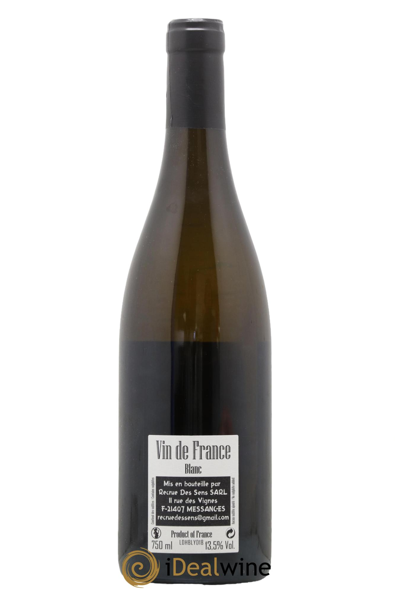 Vin de France DH Yann Durieux - Recrue des Sens 2018 - Lot de 1 bouteille - 1