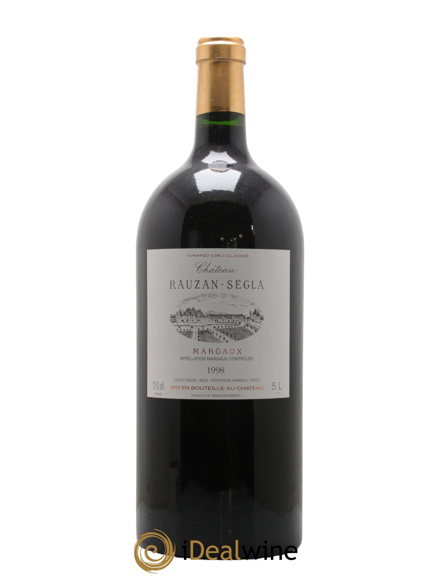 Château Rauzan Ségla Grand Cru Classé 1998 - Lot de 1 jeroboam - 0