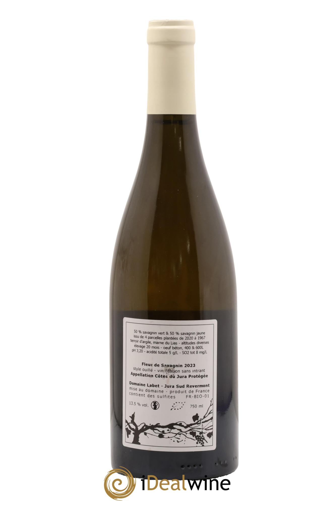 Côtes du Jura Fleur de Savagnin Romain - Julien  - Charline Labet 2023 - Lot of 1 bottle - 1