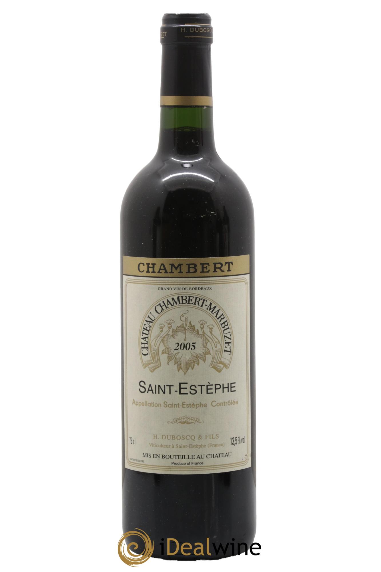 Château Chambert-Marbuzet Cru Bourgeois 2005 - Lot de 1 bouteille - 0