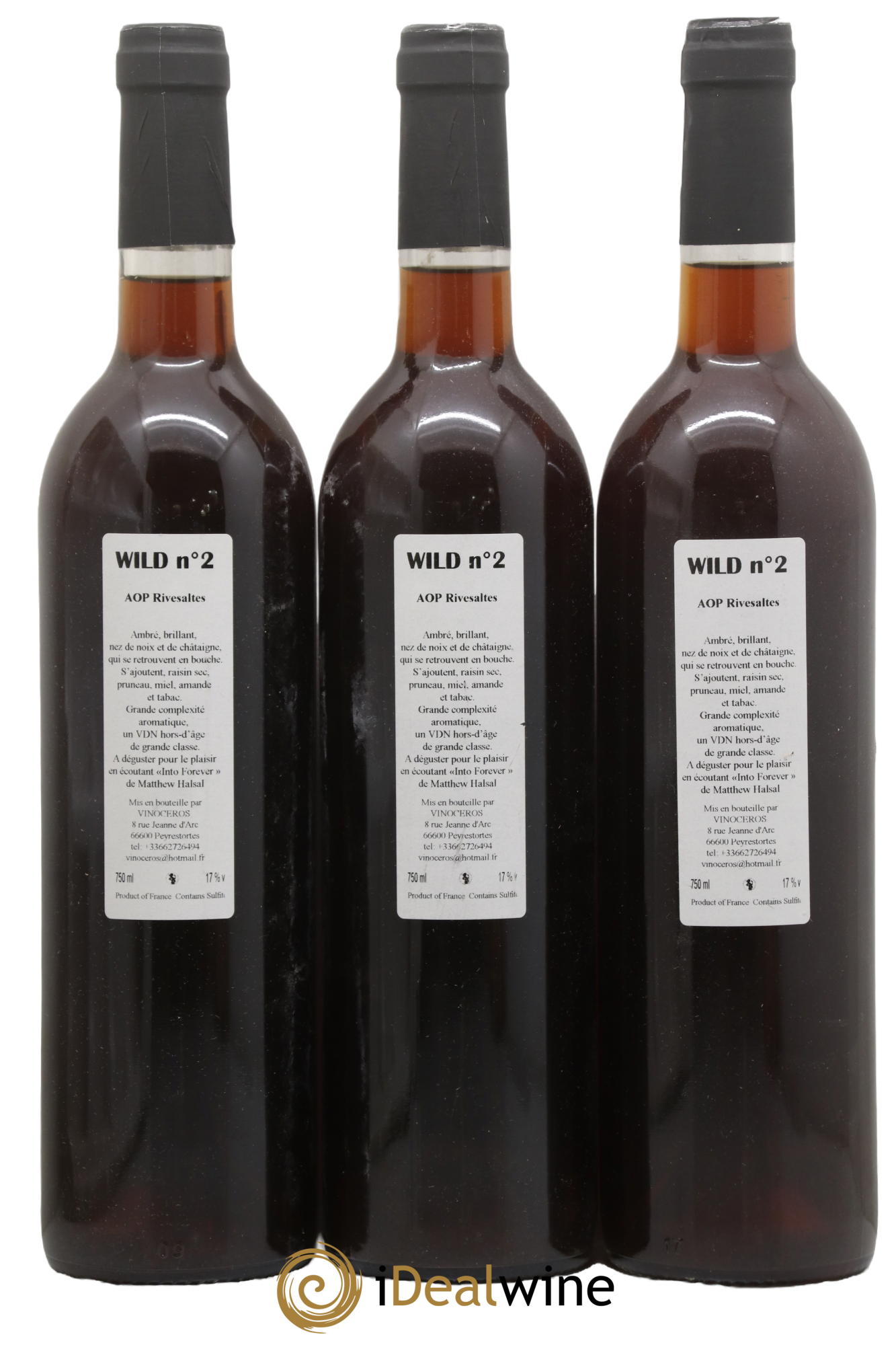 Rivesaltes Hors d'Age Cuvée Wild 2 Vinoceros - Lot de 3 bouteilles - 1