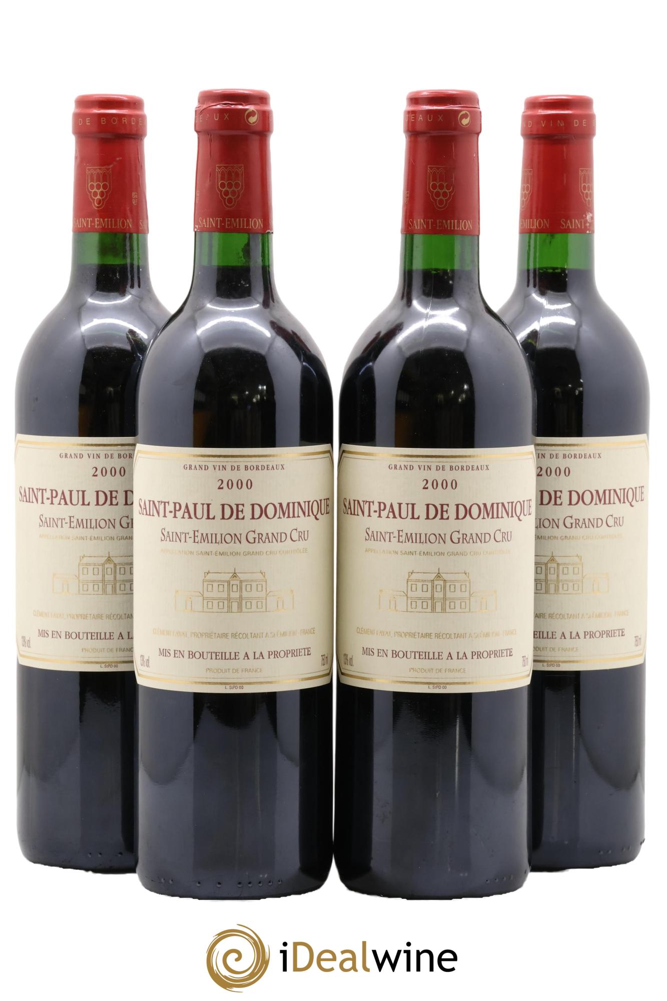 Saint-Paul de Dominique 2000 - Lot of 4 bottles - 0