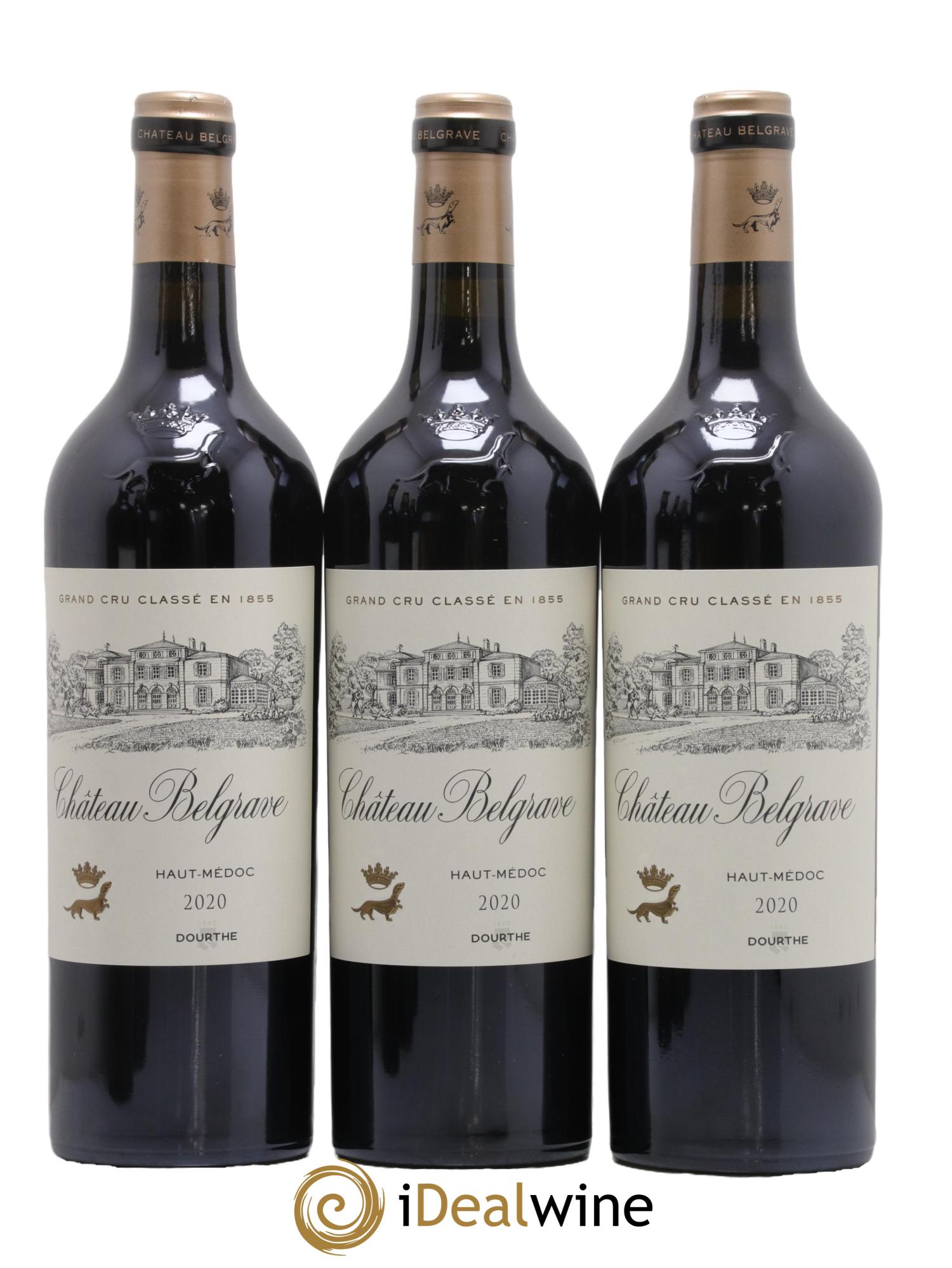 Médoc Chateau Belgrave 2020 - Lot de 6 bouteilles - 2