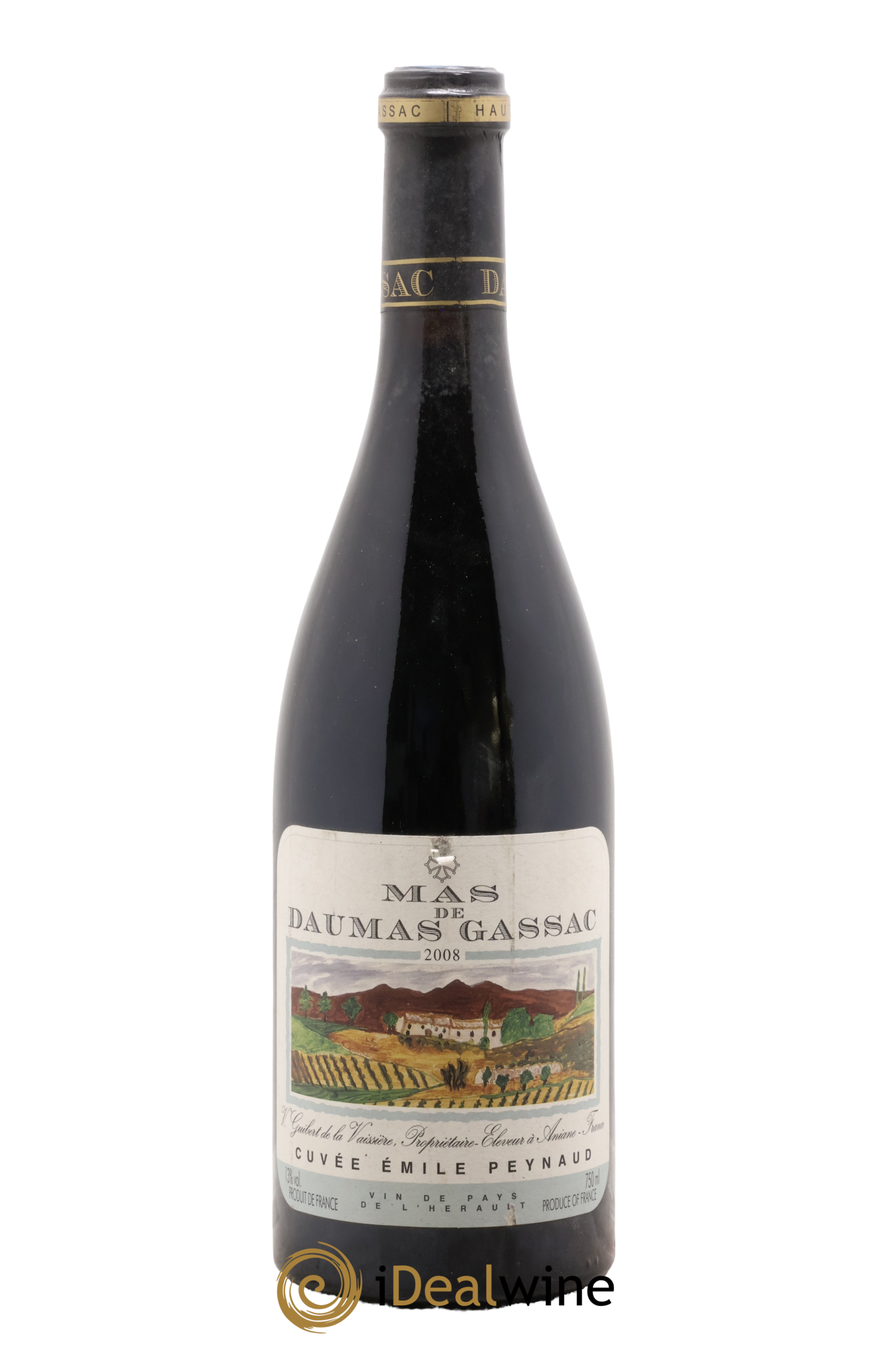 Pays d'Hérault Mas de Daumas Gassac Cuvée Emile Peynaud Famille Guibert de La Vaissière 2008 - Lot de 1 bouteille - 1