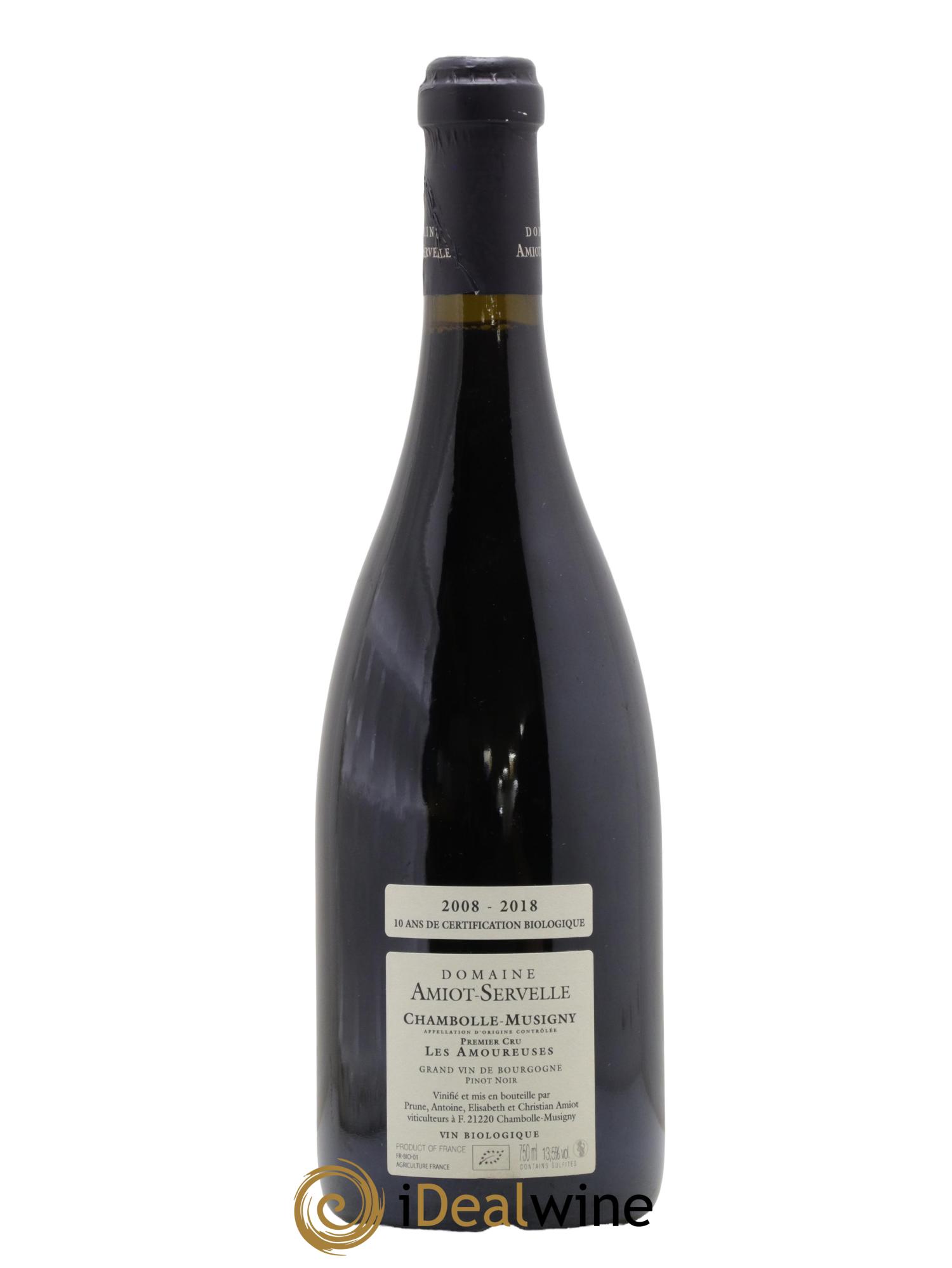 Chambolle-Musigny 1er Cru Les Amoureuses Amiot-Servelle 2018 - Lot de 1 bouteille - 1