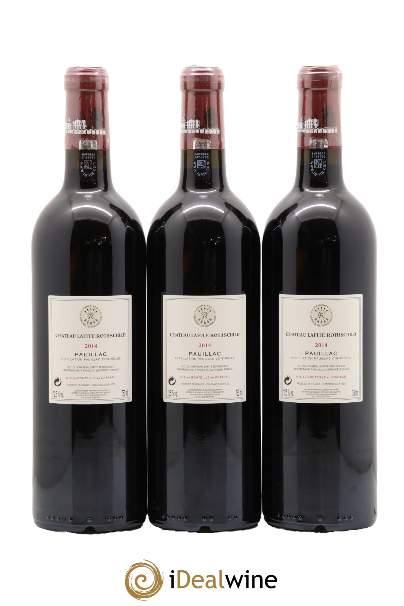 Château Lafite Rothschild 1er Grand Cru Classé 2014 - Lot de 6 bouteilles - 2