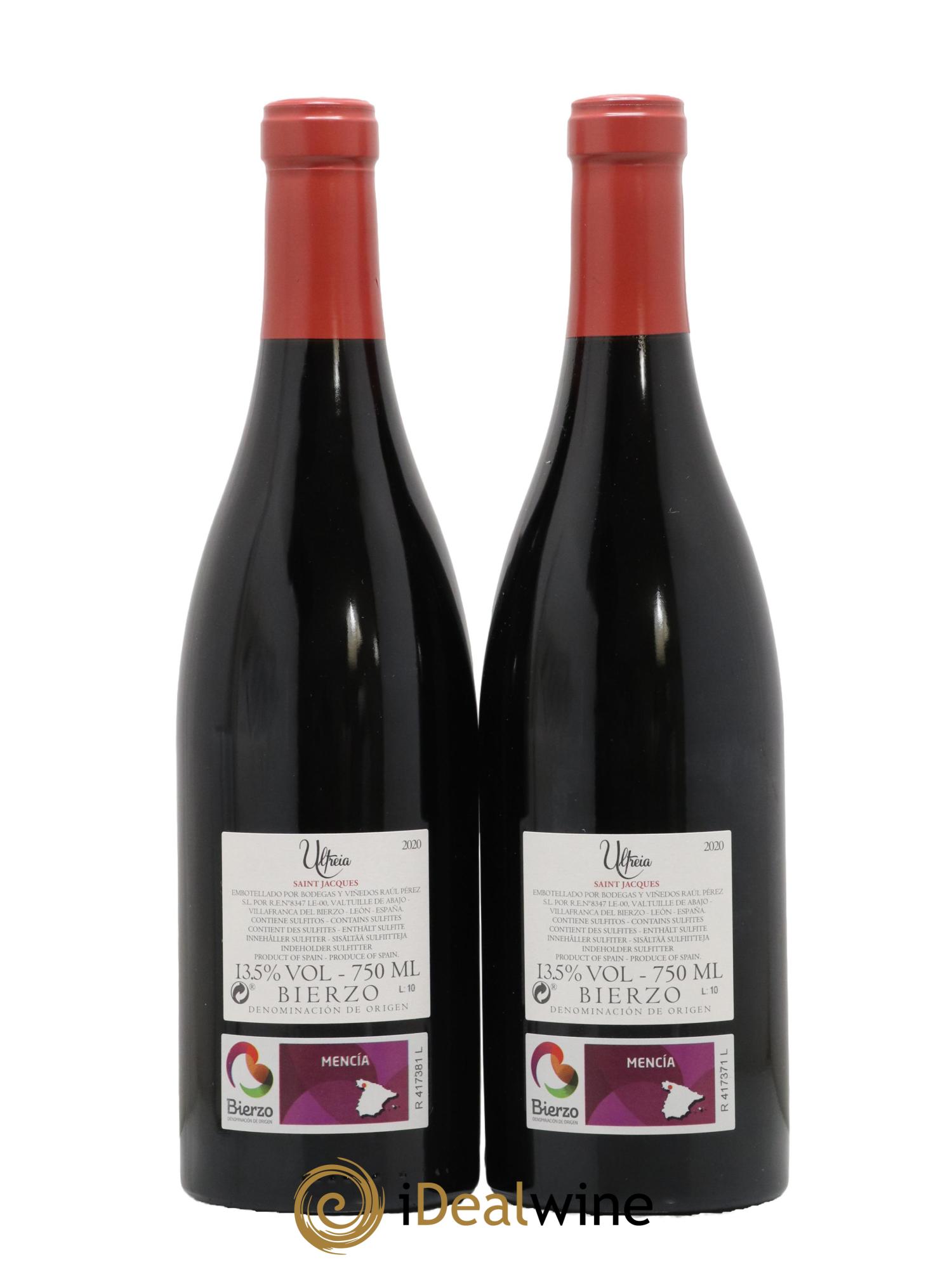 Bierzo DO Ultreia Saint Jacques R Perez 2020 - Posten von 2 Flaschen - 1