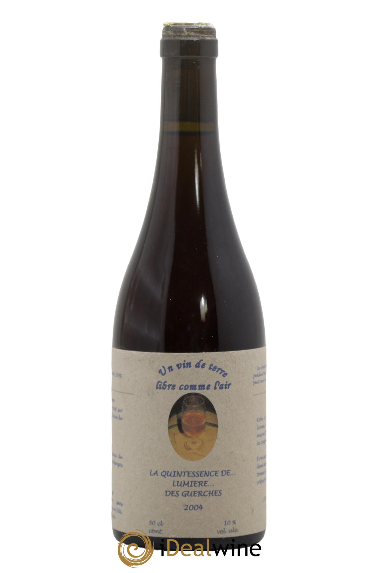 Vin de France Le Quintessence de Lumiere des Guerches Un Vin de Terre Libre Comme l'Air Josette Medeau et Pierre Weyand 2004 - Lotto di 1 formato 50cl - 0