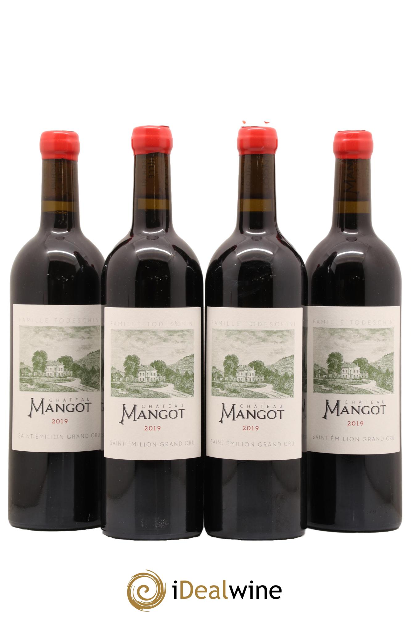 Saint-Émilion Grand Cru Chateau Mangot 2019 - Lot de 4 bouteilles - 0