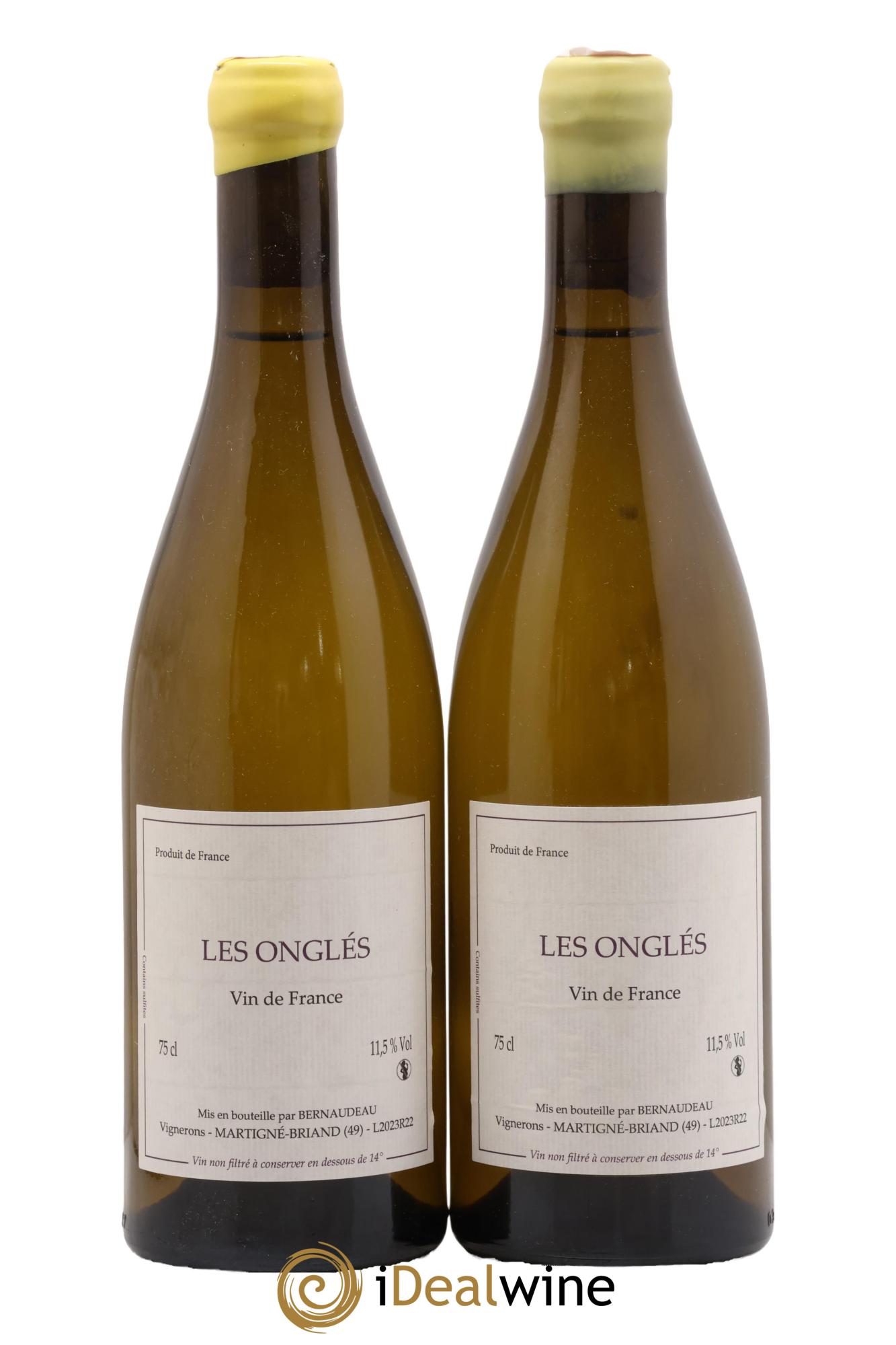Vin de France Les Onglés Stéphane Bernaudeau 2023 - Lot de 2 bouteilles - 0