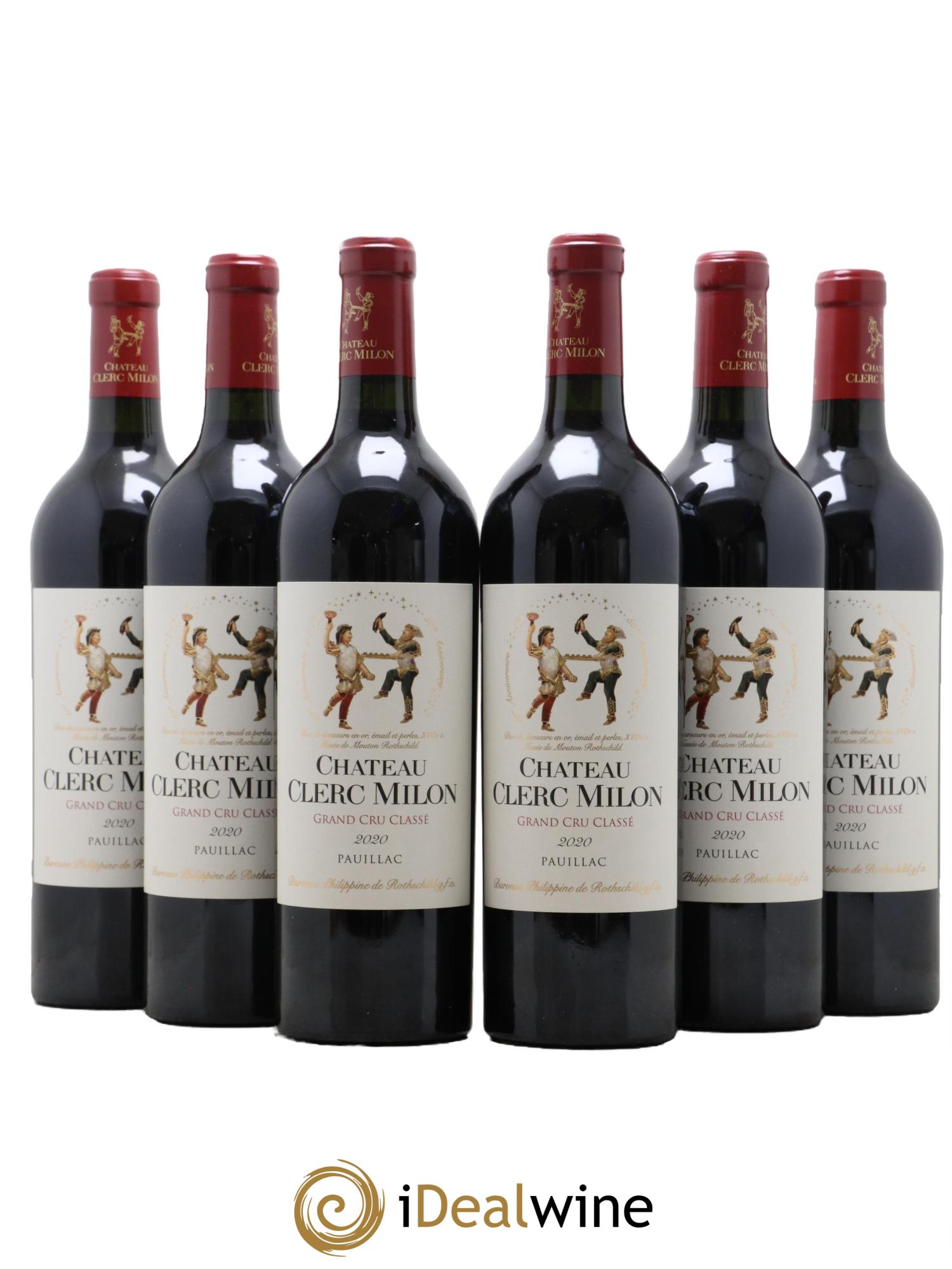 Château Clerc Milon 5ème Grand Cru Classé 2020 - Lot de 6 bouteilles - 0
