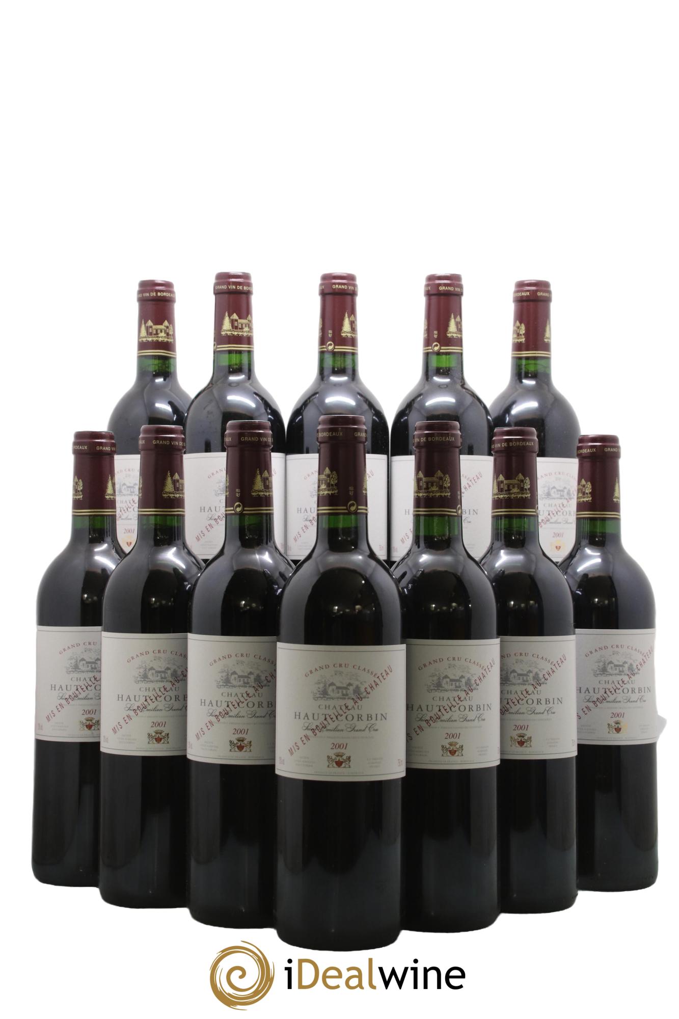 Château Haut Corbin Grand Cru 2001 - Lot de 12 bouteilles - 0