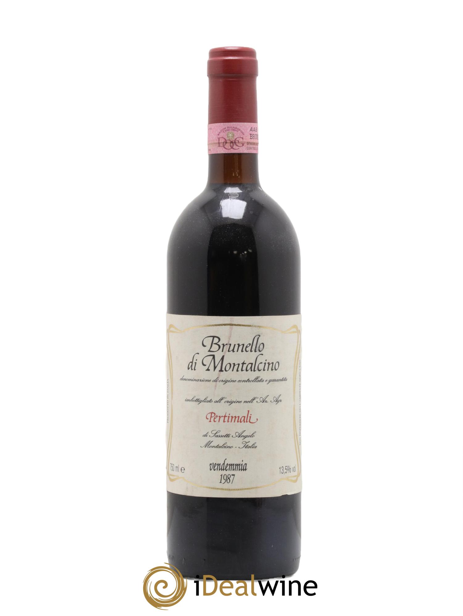 Brunello di Montalcino DOCG Pertimali 1987 - Lot de 1 bouteille - 0