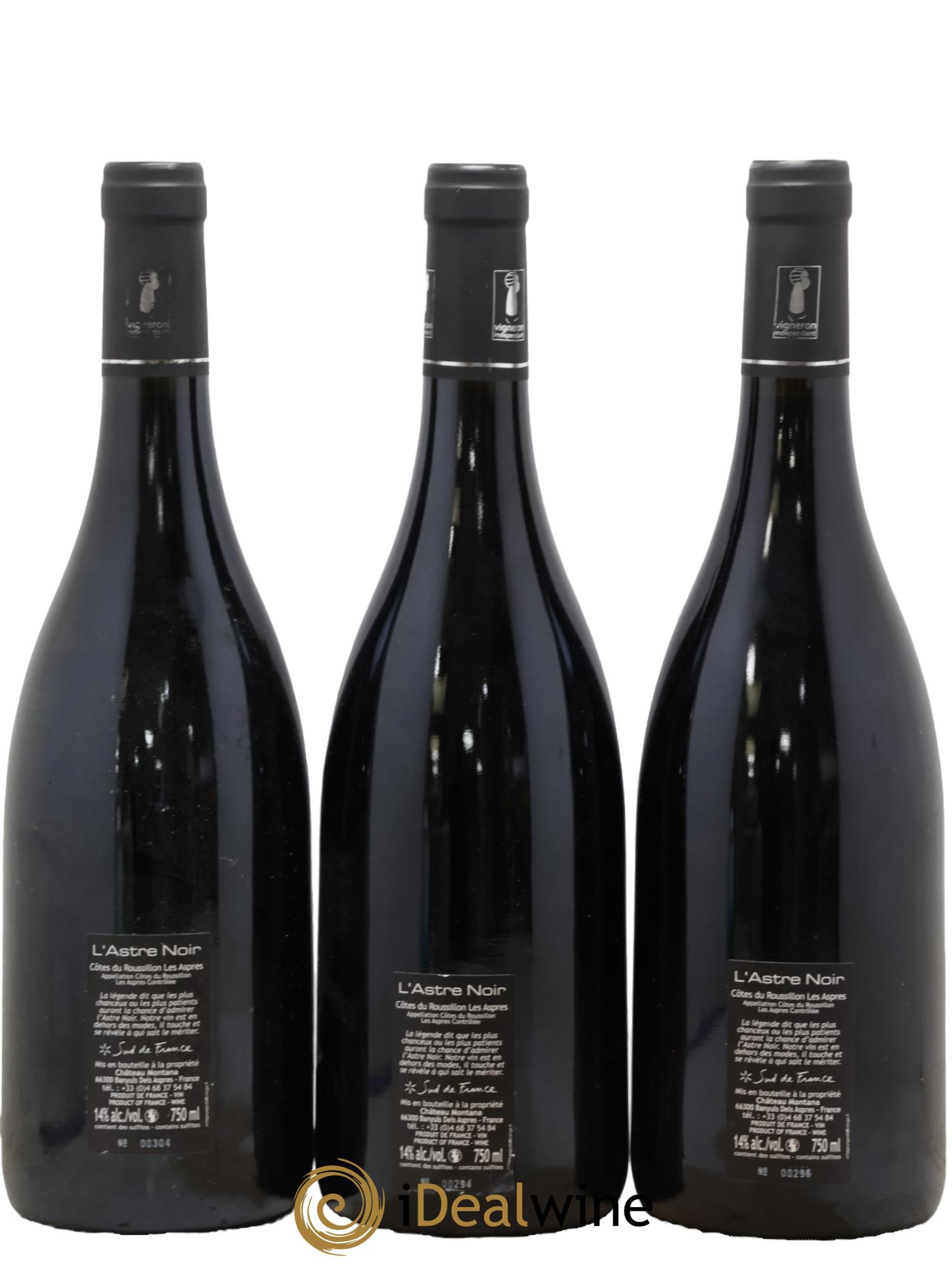 Côtes du Roussillon Les Aspres L'Astre Noir 2015 - Lot de 3 bouteilles - 1