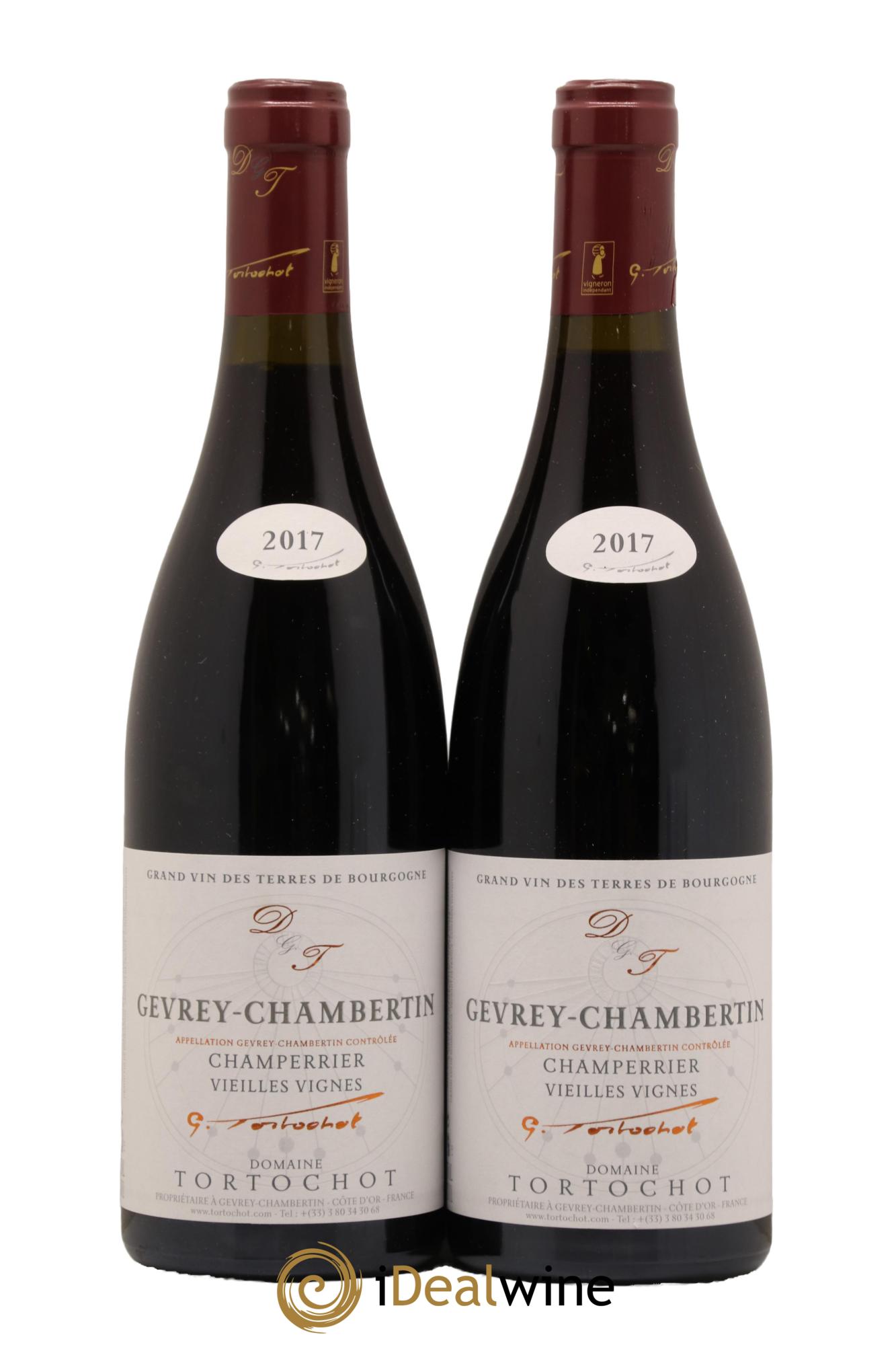Gevrey-Chambertin Champerrier Vieilles Vignes Domaine Chantal Tortochot 2017 - Lot de 2 bouteilles - 0