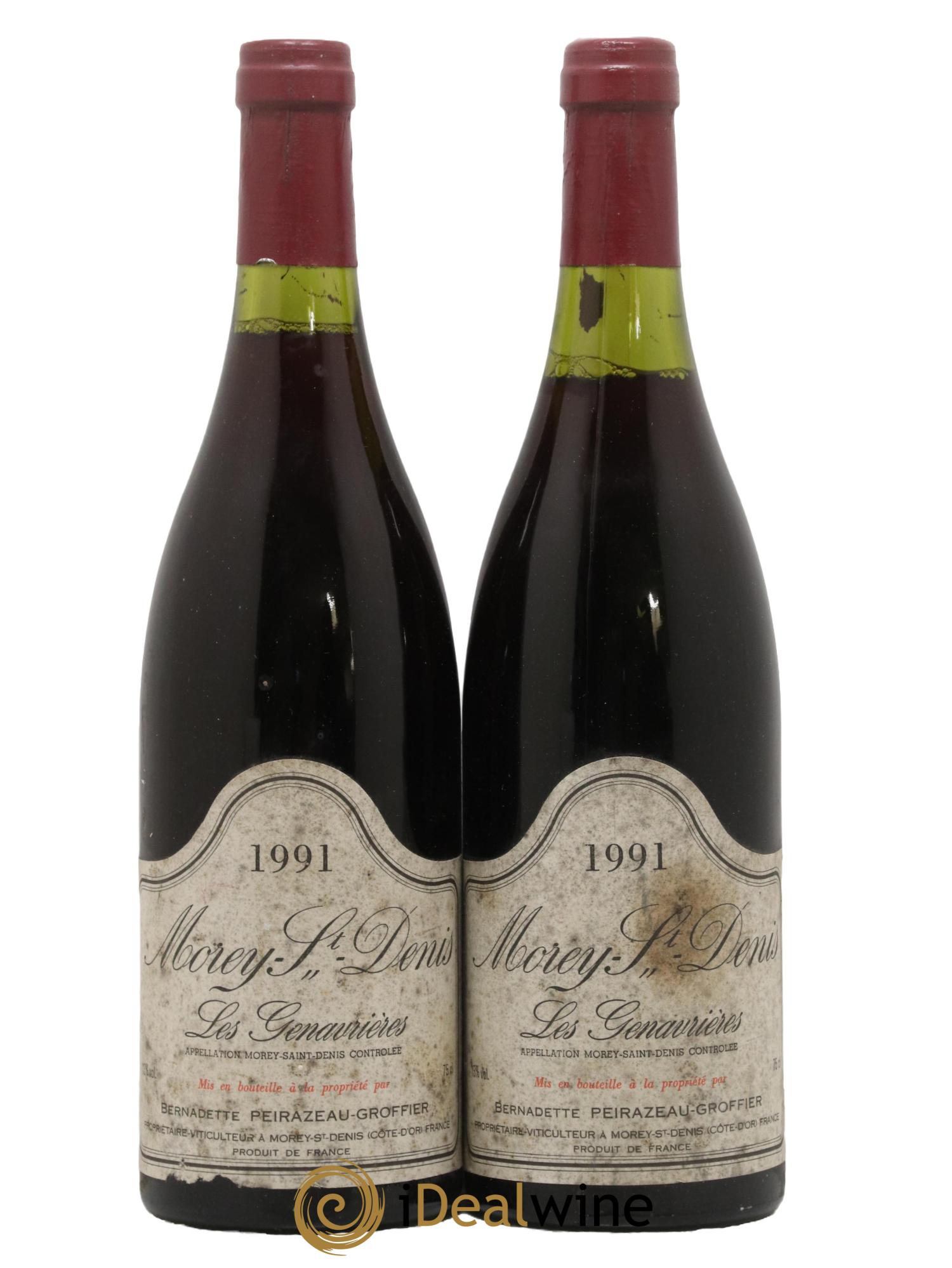 Morey-Saint-Denis 1er Cru Les Genavrières Peirazeau (Domaine) 1991 - Lot de 2 bouteilles - 0