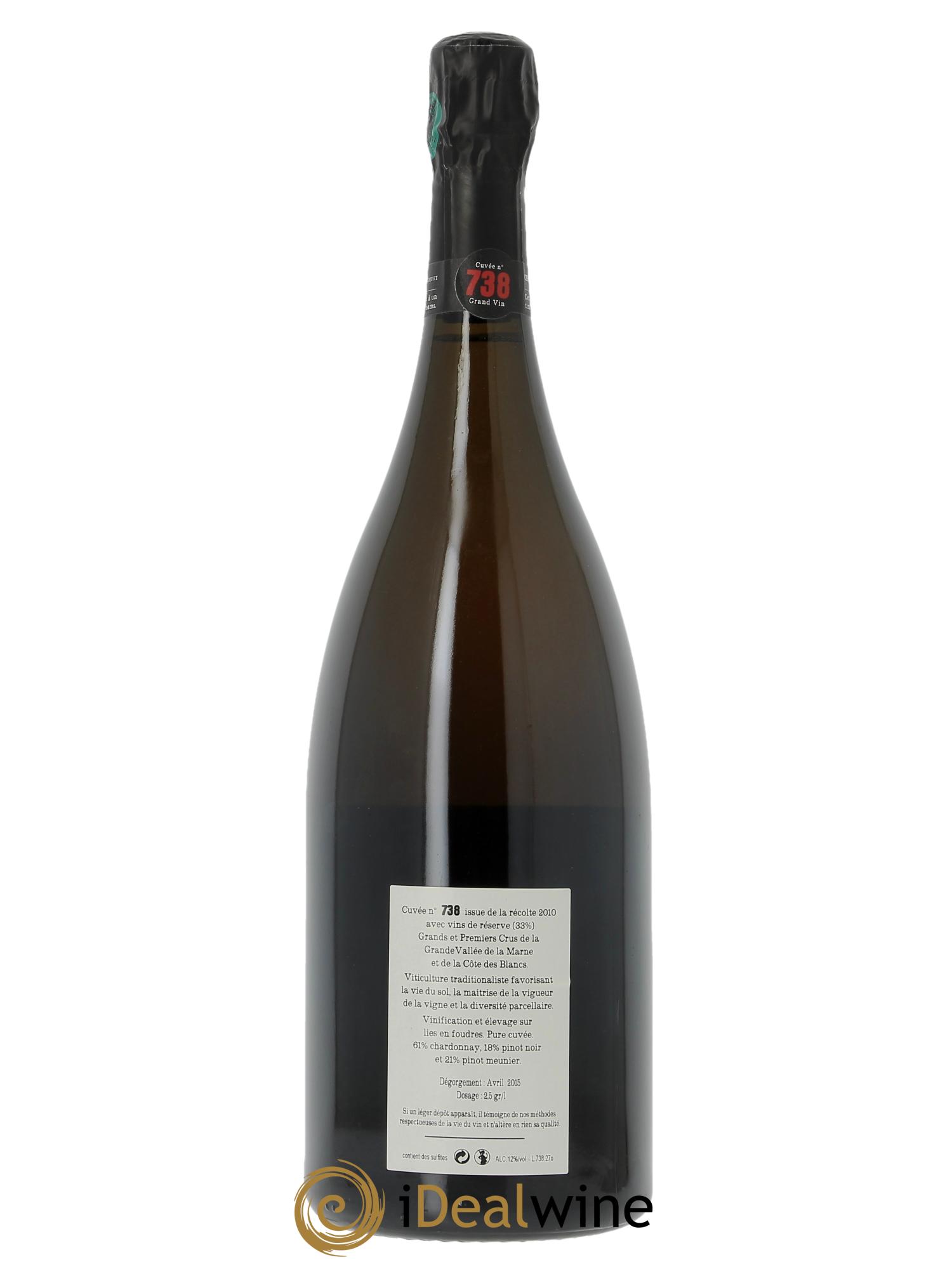 Cuvée 738 Extra-Brut Jacquesson - Lot de 1 magnum - 1