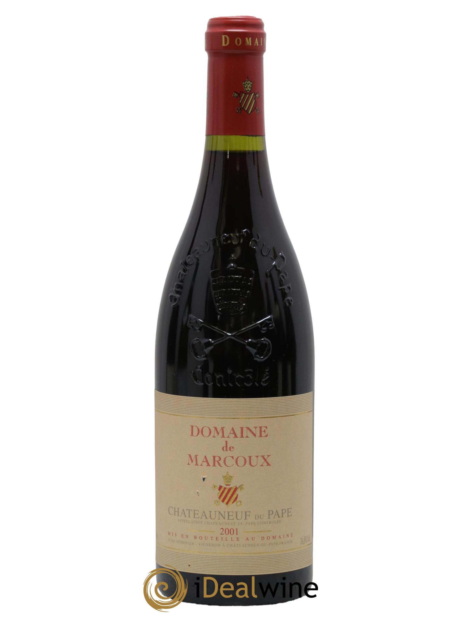 Châteauneuf-du-Pape Marcoux (Domaine de) 2001 - Lot de 1 bouteille - 0