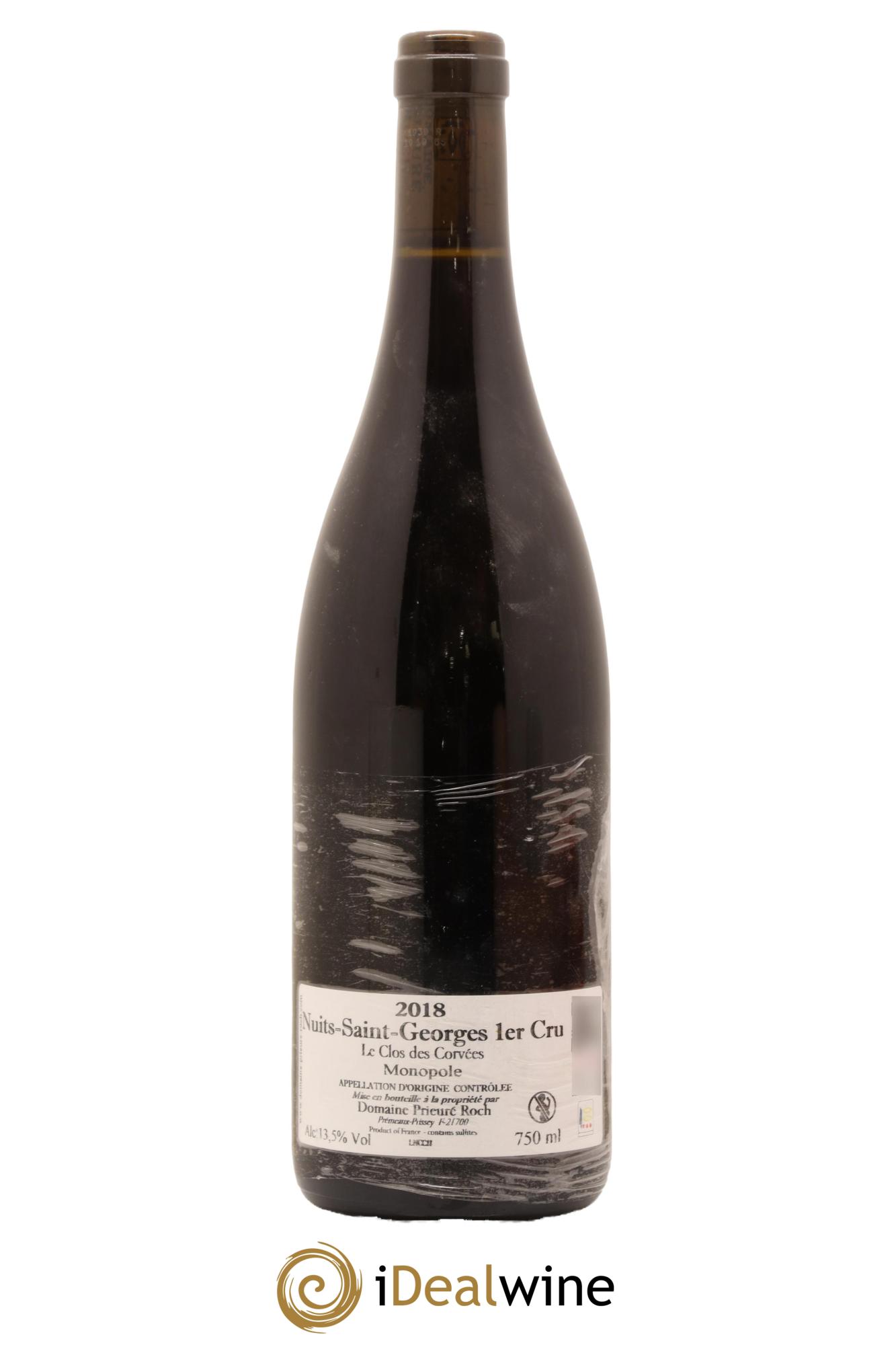 Nuits-Saint-Georges 1er Cru Le Clos des Corvées Prieuré Roch 2018 - Lot de 1 bouteille - 1