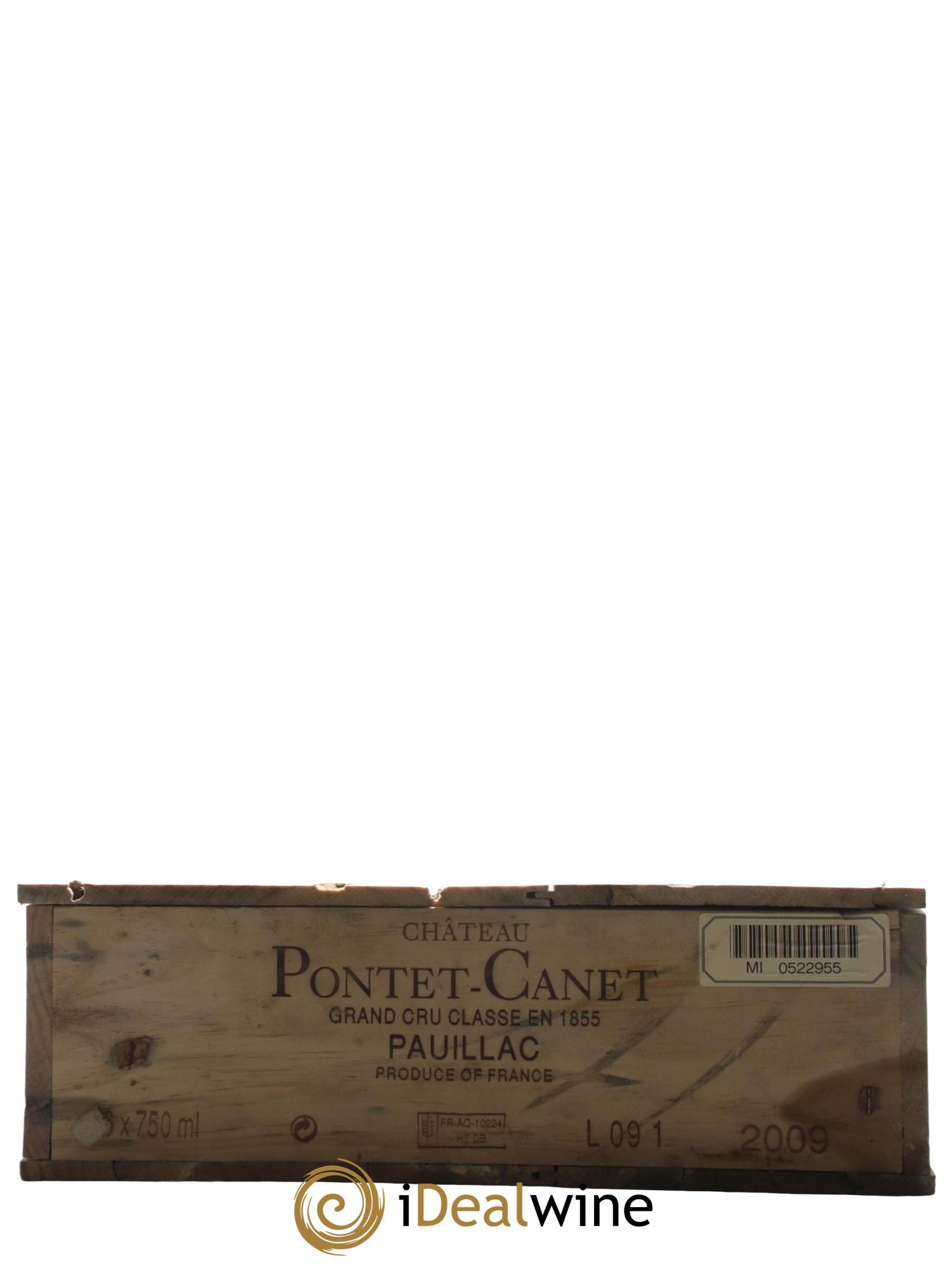 Château Pontet Canet 5ème Grand Cru Classé 2009 - Lot de 6 bouteilles - 3