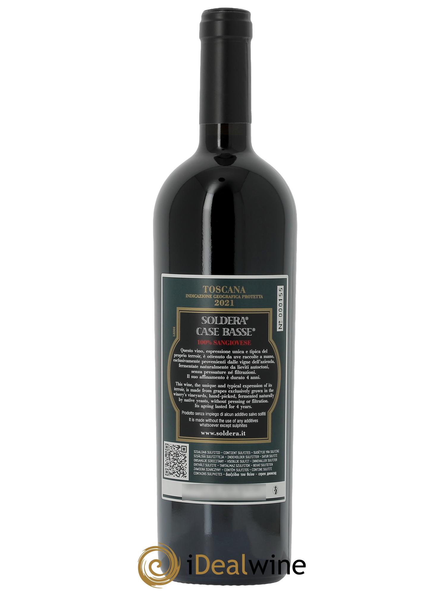 Toscana IGT Soldera Case Basse - Gianfranco Soldera  2021 - Lot de 1 bouteille - 1