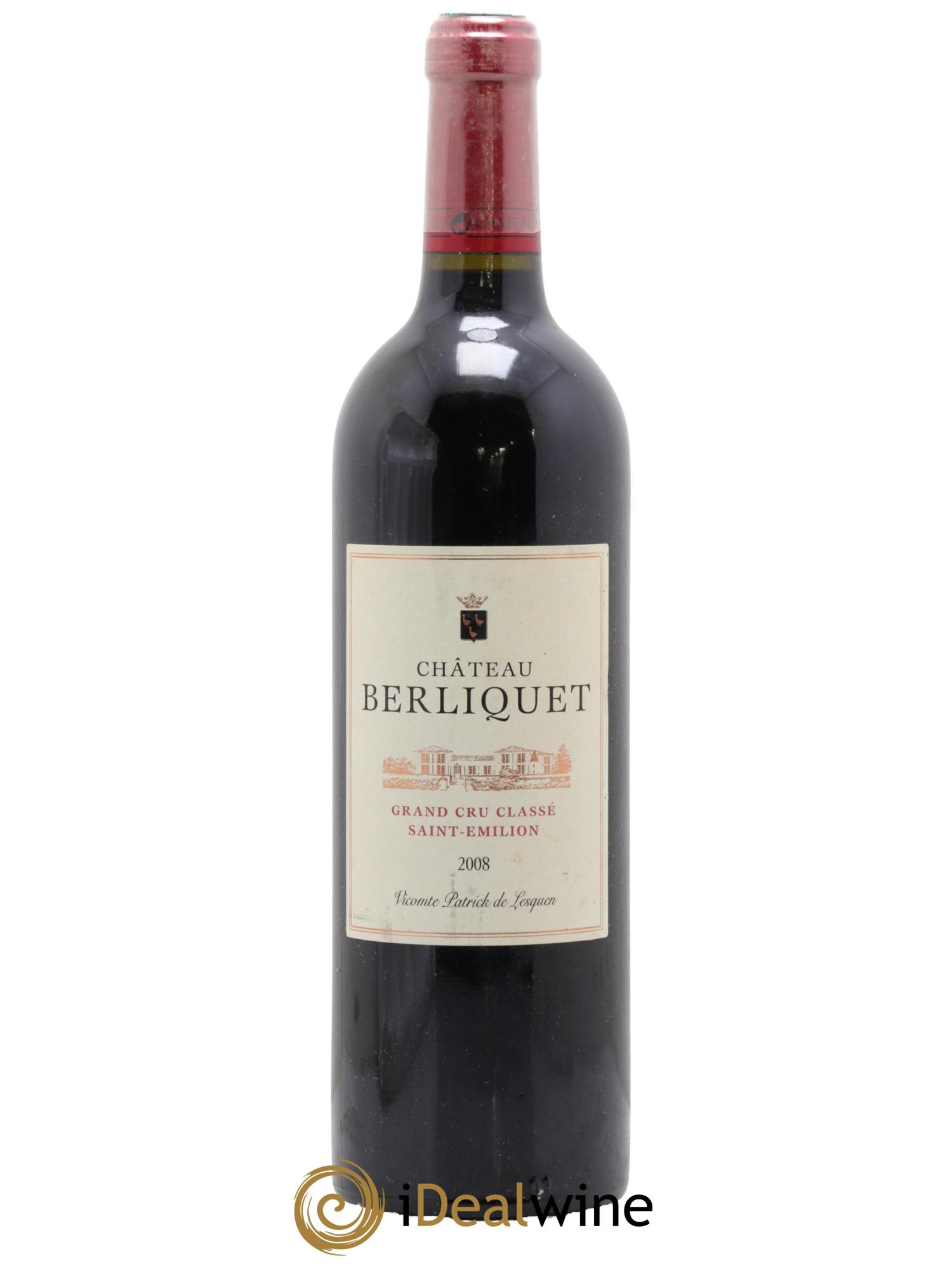 Château Berliquet Grand Cru Classé 2008 - Posten von 1 Flasche - 0