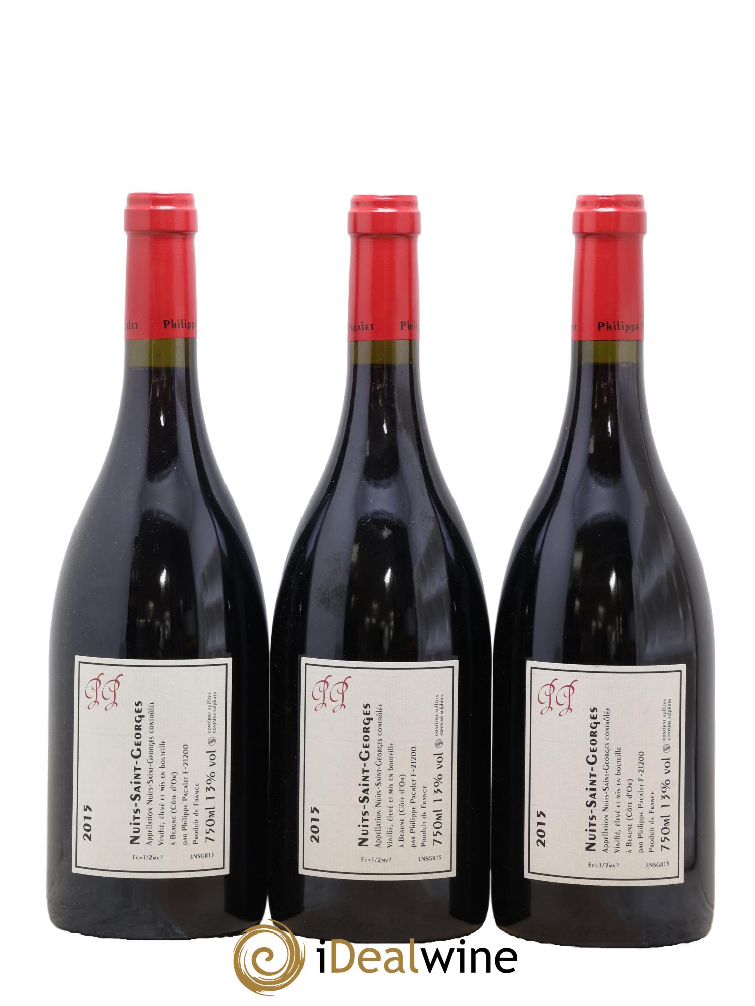 Nuits-Saint-Georges Philippe Pacalet 2015 - Lotto di 3 bottiglie - 1