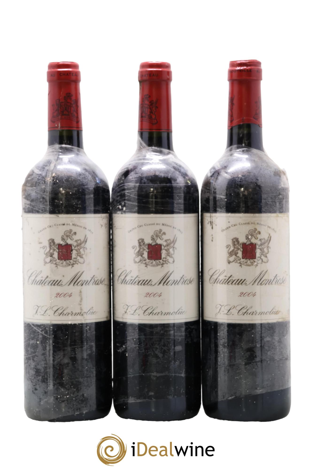 Château Montrose 2ème Grand Cru Classé 2004 - Lot de 3 bouteilles - 0