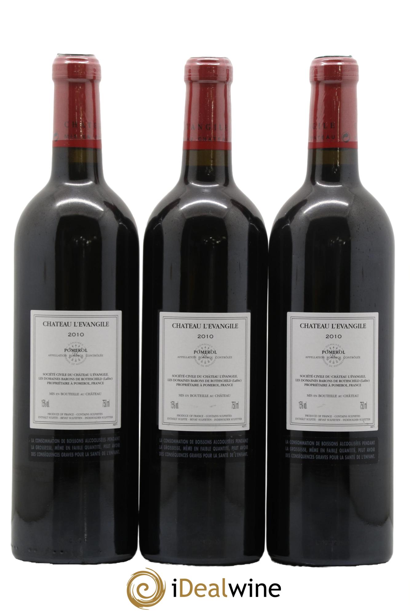 Château l' Évangile 2010 - Lotto di 6 bottiglie - 2