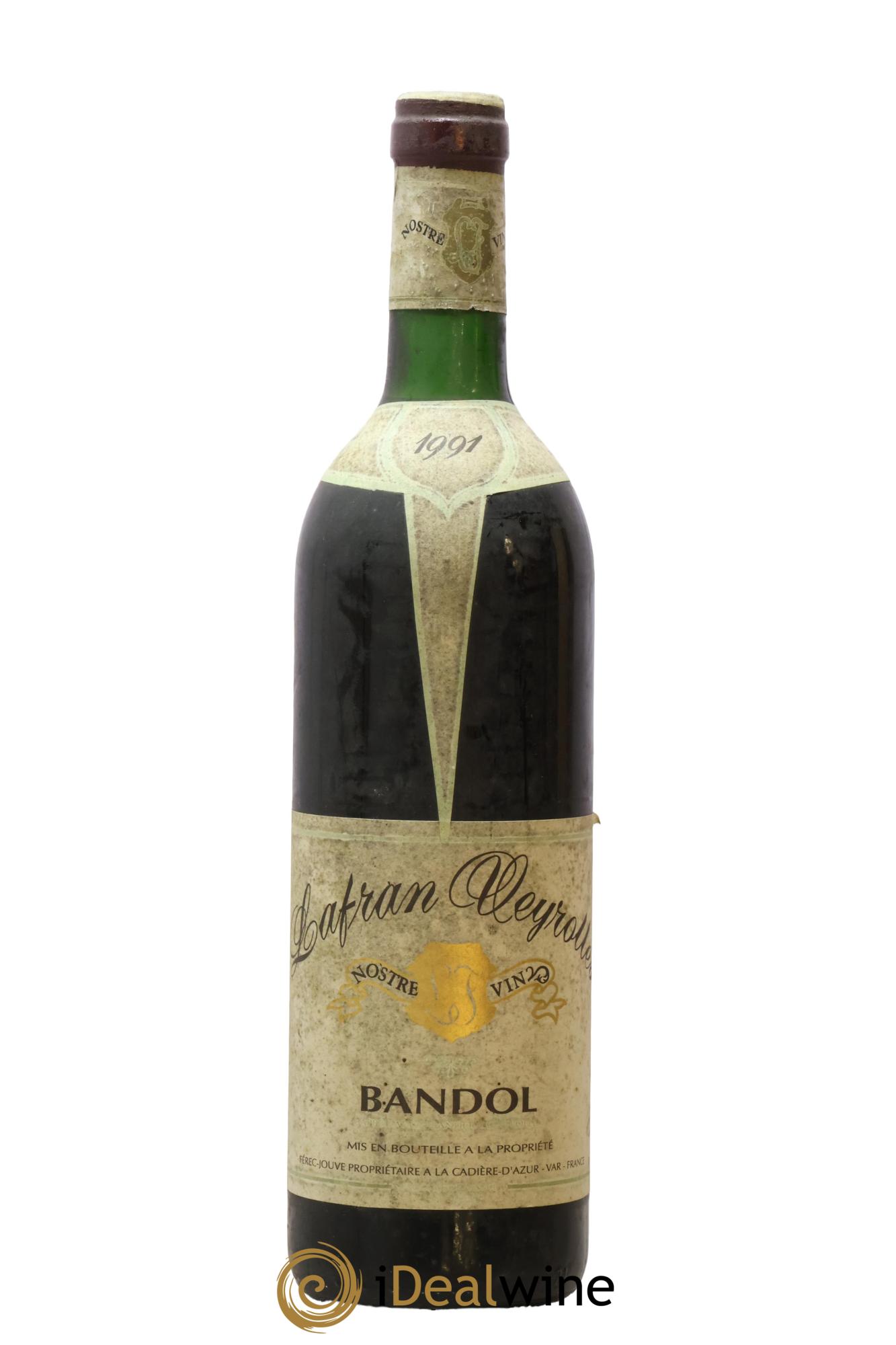 Bandol Lafran Veyrolles 1991 - Lot de 1 bouteille - 0