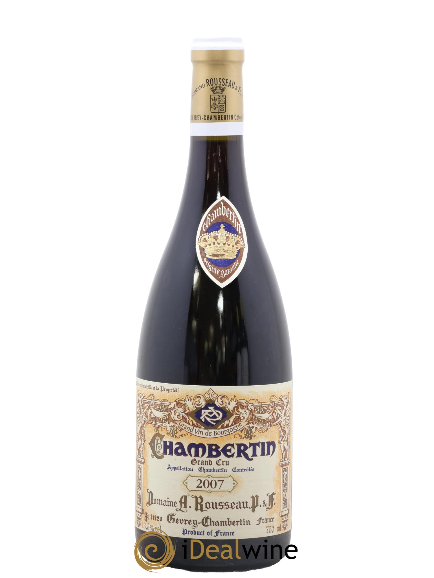 Chambertin Grand Cru Armand Rousseau (Domaine) 2007 - Lot de 1 bouteille - 0