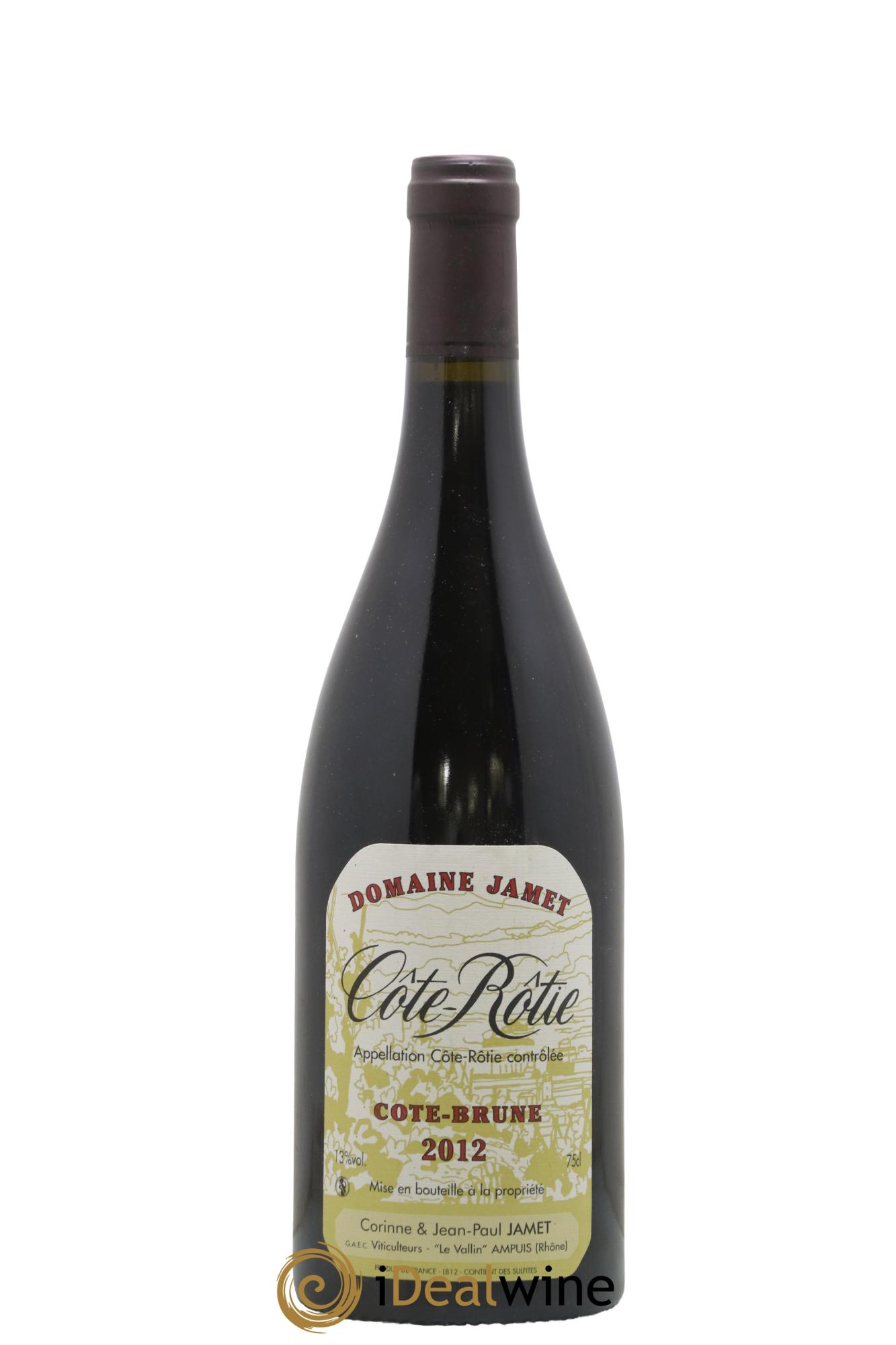 Côte-Rôtie Côte Brune Jamet (Domaine) 2012 - Posten von 1 Flasche - 0