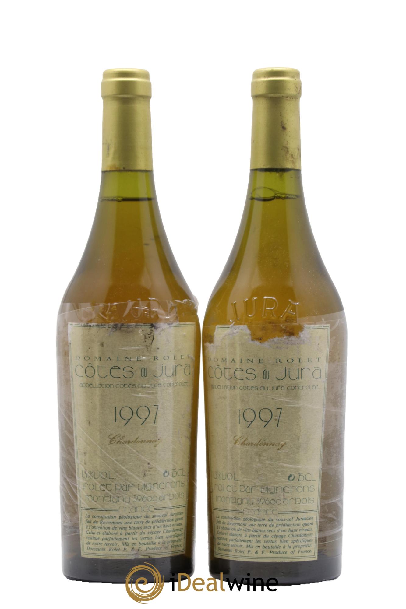 Côtes du Jura Chardonnay Rolet 1997 - Lot de 2 bouteilles - 0