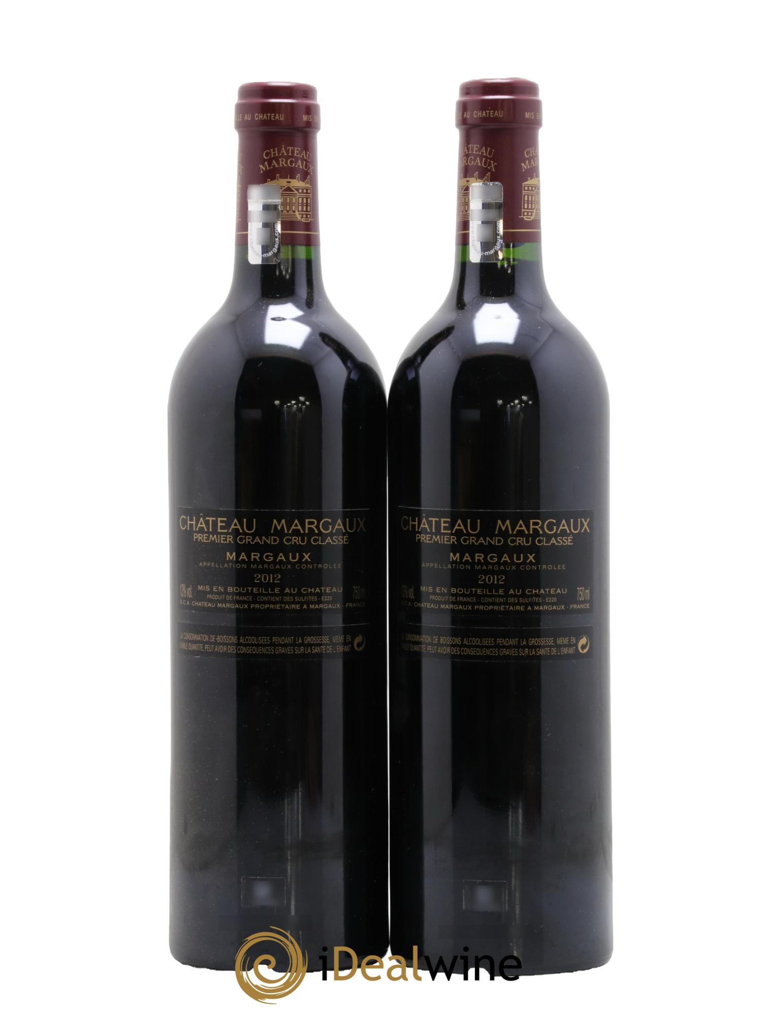 Château Margaux 1er Grand Cru Classé 2012 - Lotto di 2 bottiglie - 1
