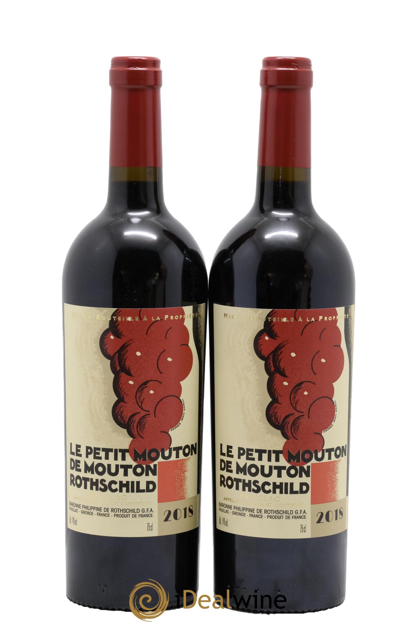 Petit Mouton Second Vin 2018 - Lotto di 2 bottiglie - 0