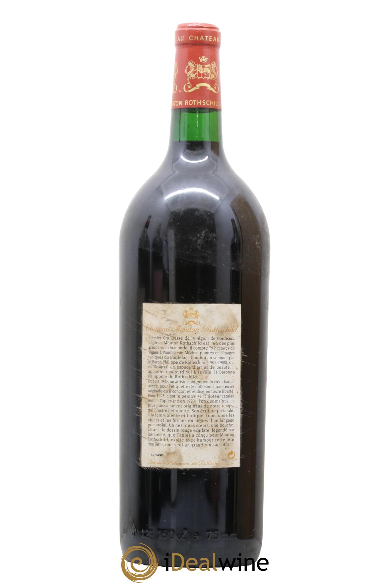 Château Mouton Rothschild 1er Grand Cru Classé 1995 - Lot de 1 magnum - 1