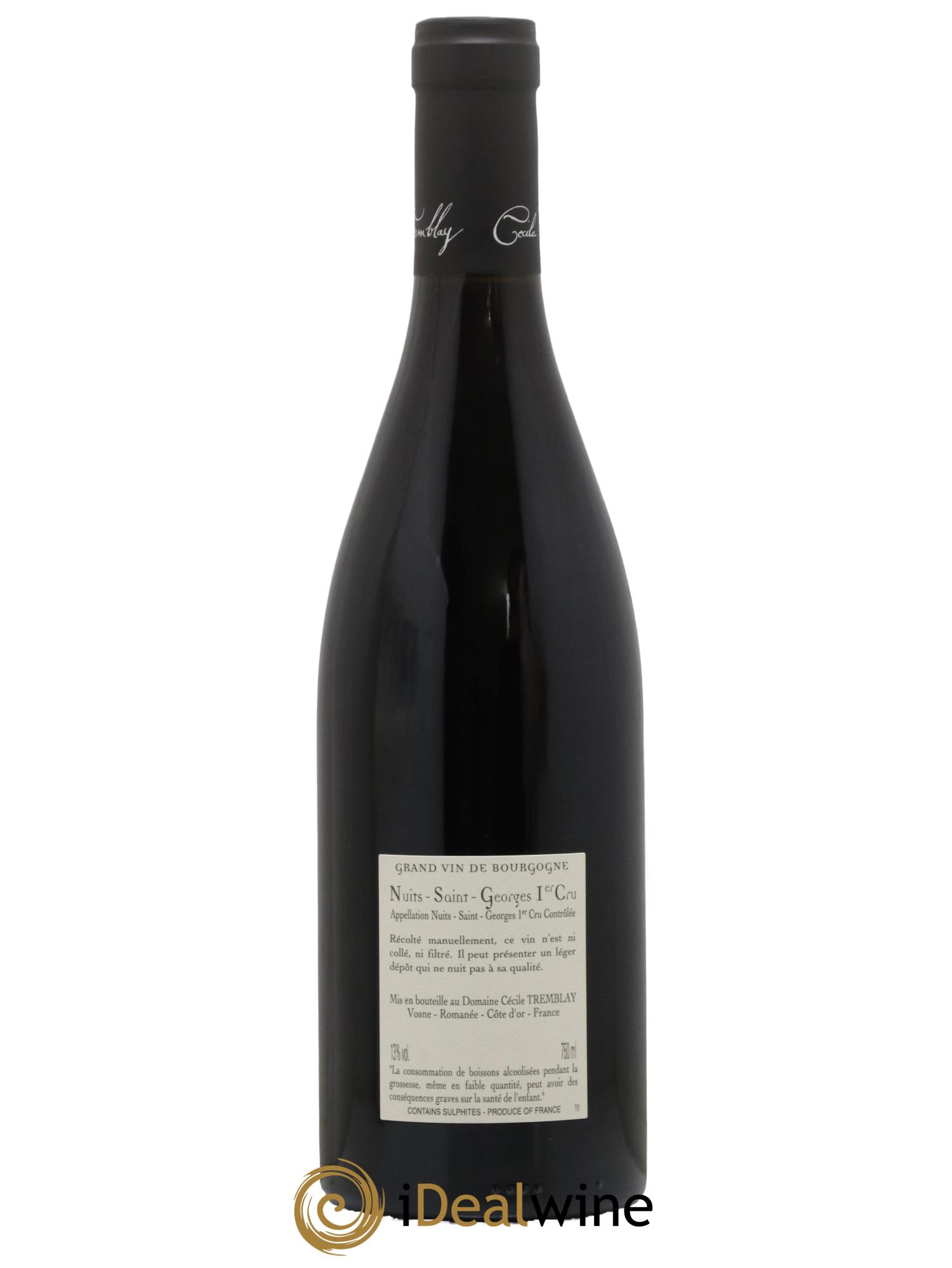 Nuits-Saint-Georges 1er Cru Les Murgers Cécile Tremblay 2016 - Lot de 1 bouteille - 1