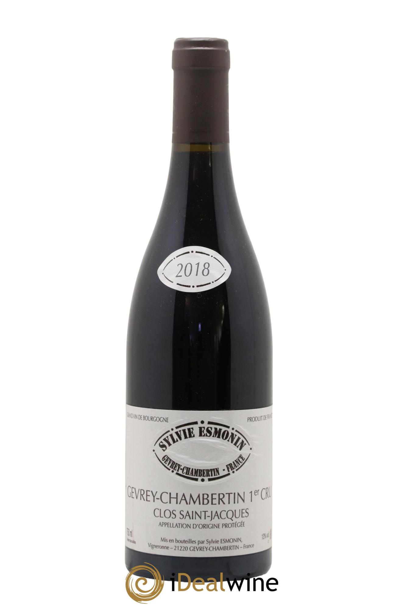 Gevrey-Chambertin 1er Cru Clos Saint Jacques Sylvie Esmonin 2018 - Posten von 1 Flasche - 0