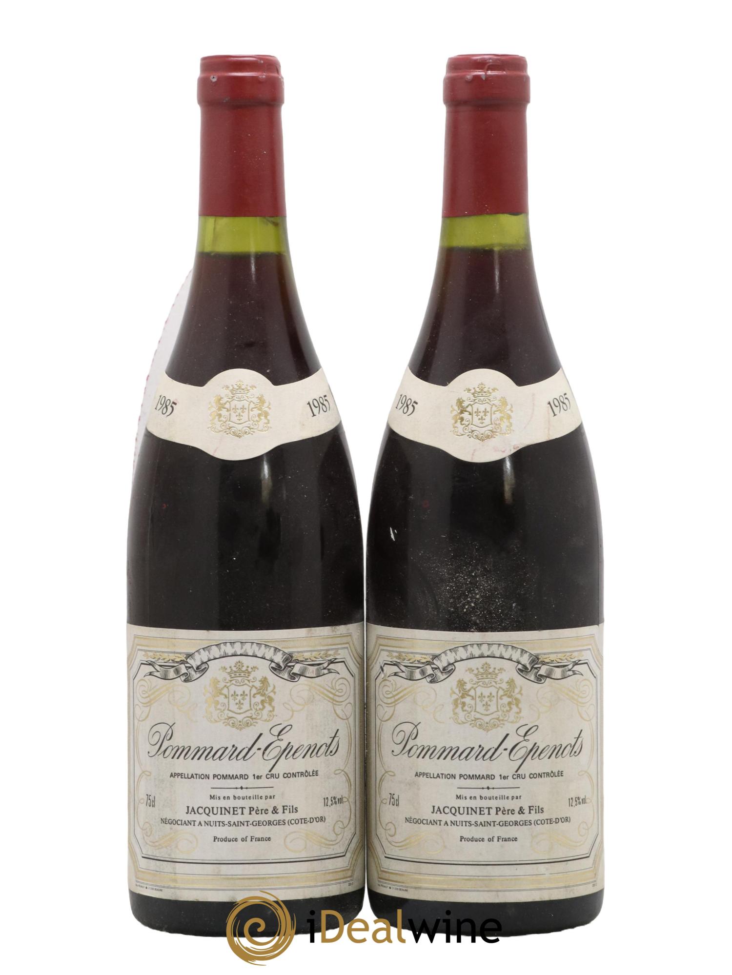 Pommard Epenots Domaine Jacquinet 1985 - Lot de 2 bouteilles - 0